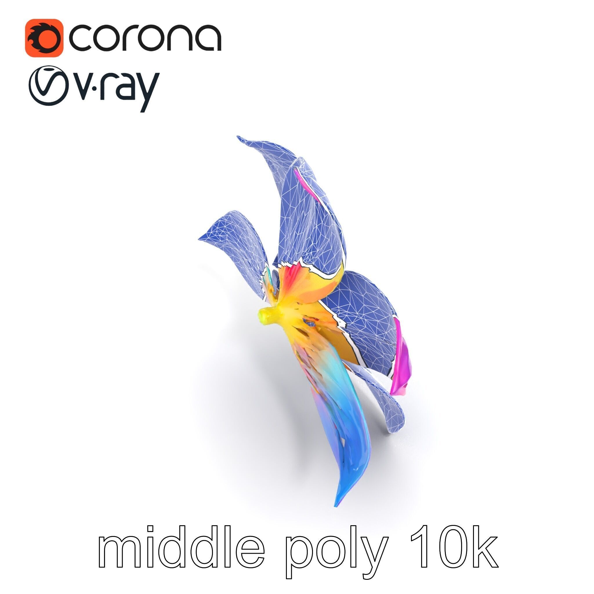 Mythical Phoenix Motif Treasure Chest model pack Low-poly 3D model_17