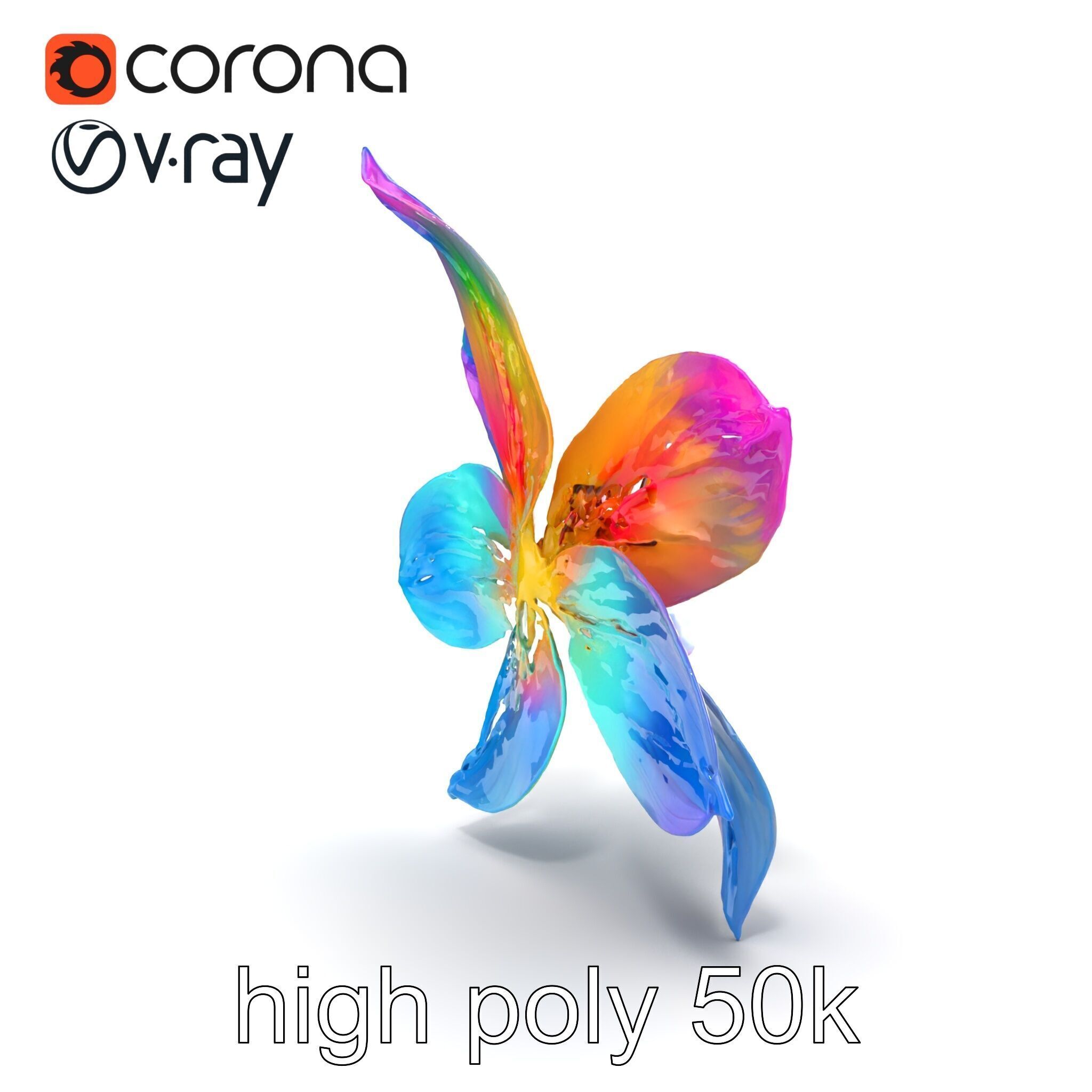 Mythical Phoenix Motif Treasure Chest model pack Low-poly 3D model_16