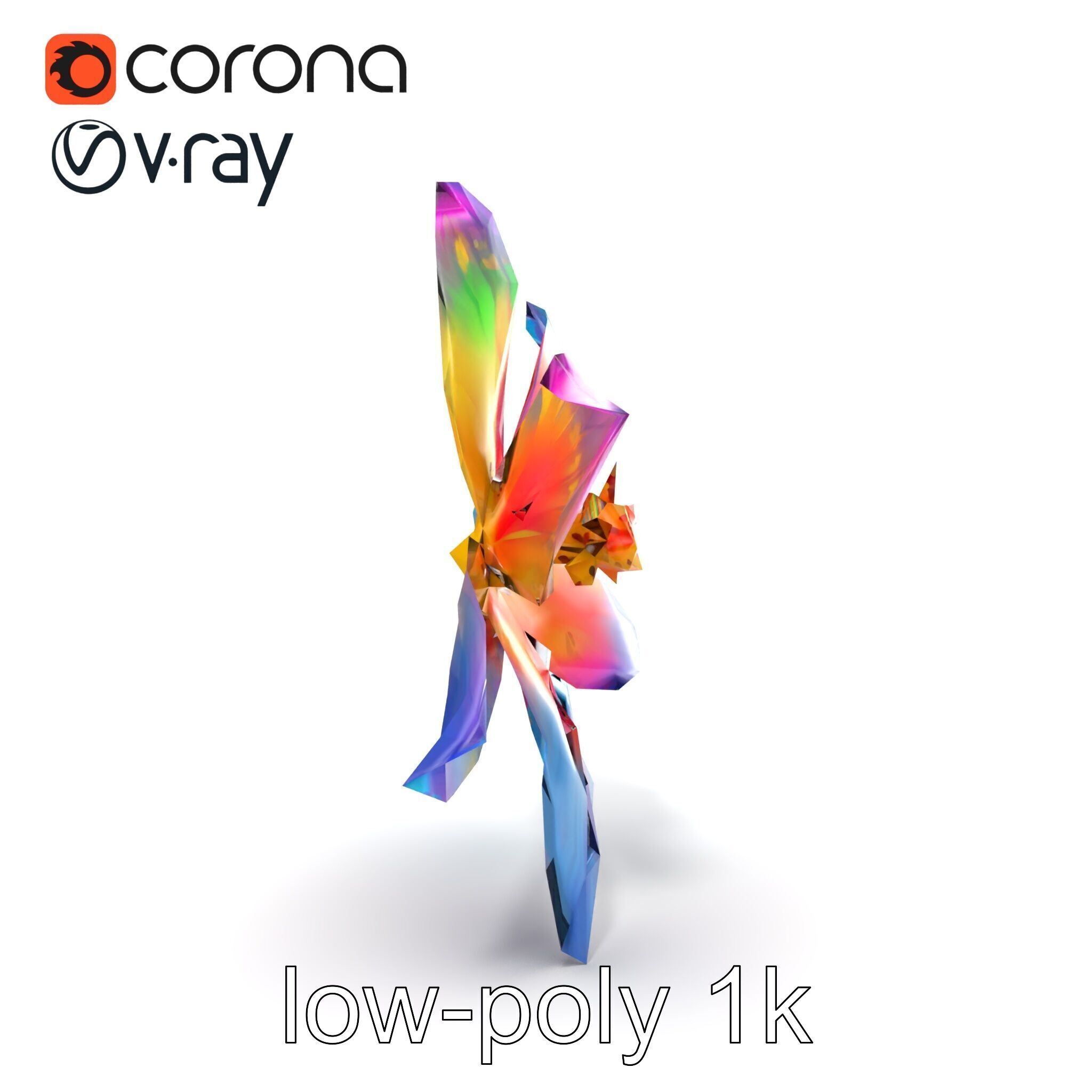 Mythical Phoenix Motif Treasure Chest model pack Low-poly 3D model_24