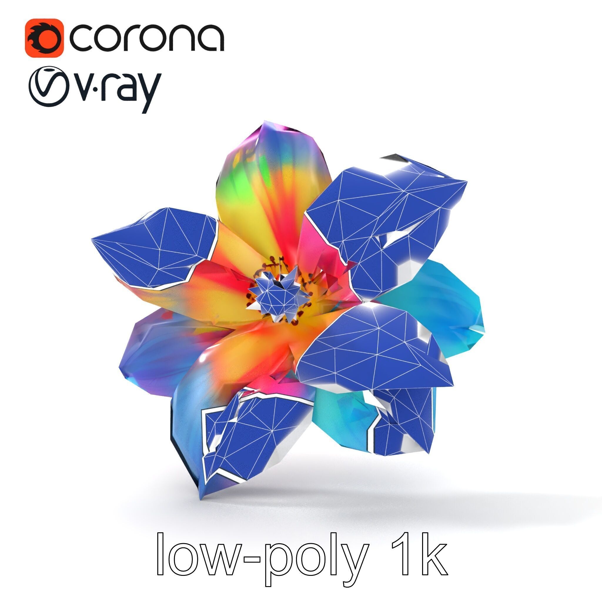 Mythical Phoenix Motif Treasure Chest model pack Low-poly 3D model_29