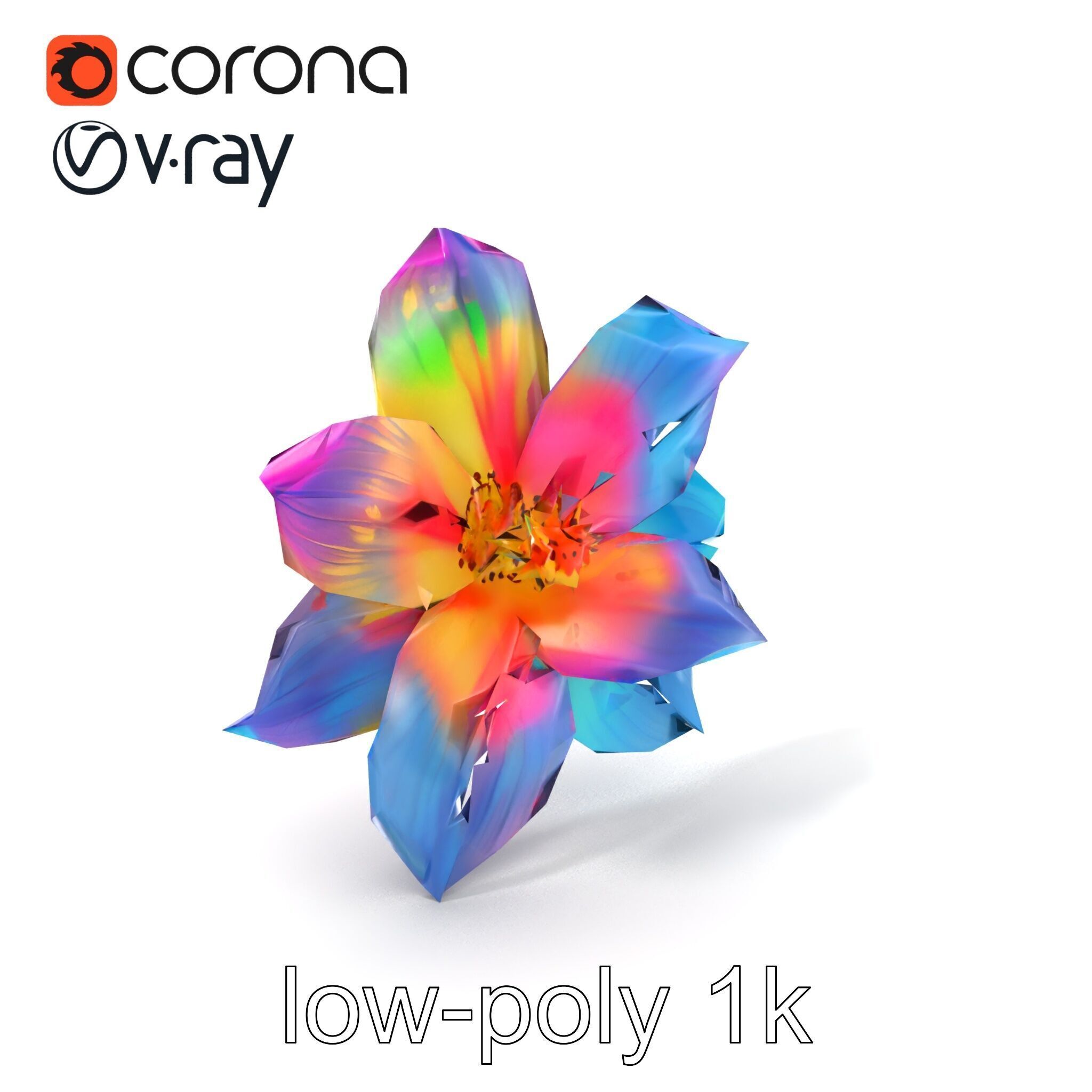 Mythical Phoenix Motif Treasure Chest model pack Low-poly 3D model_5