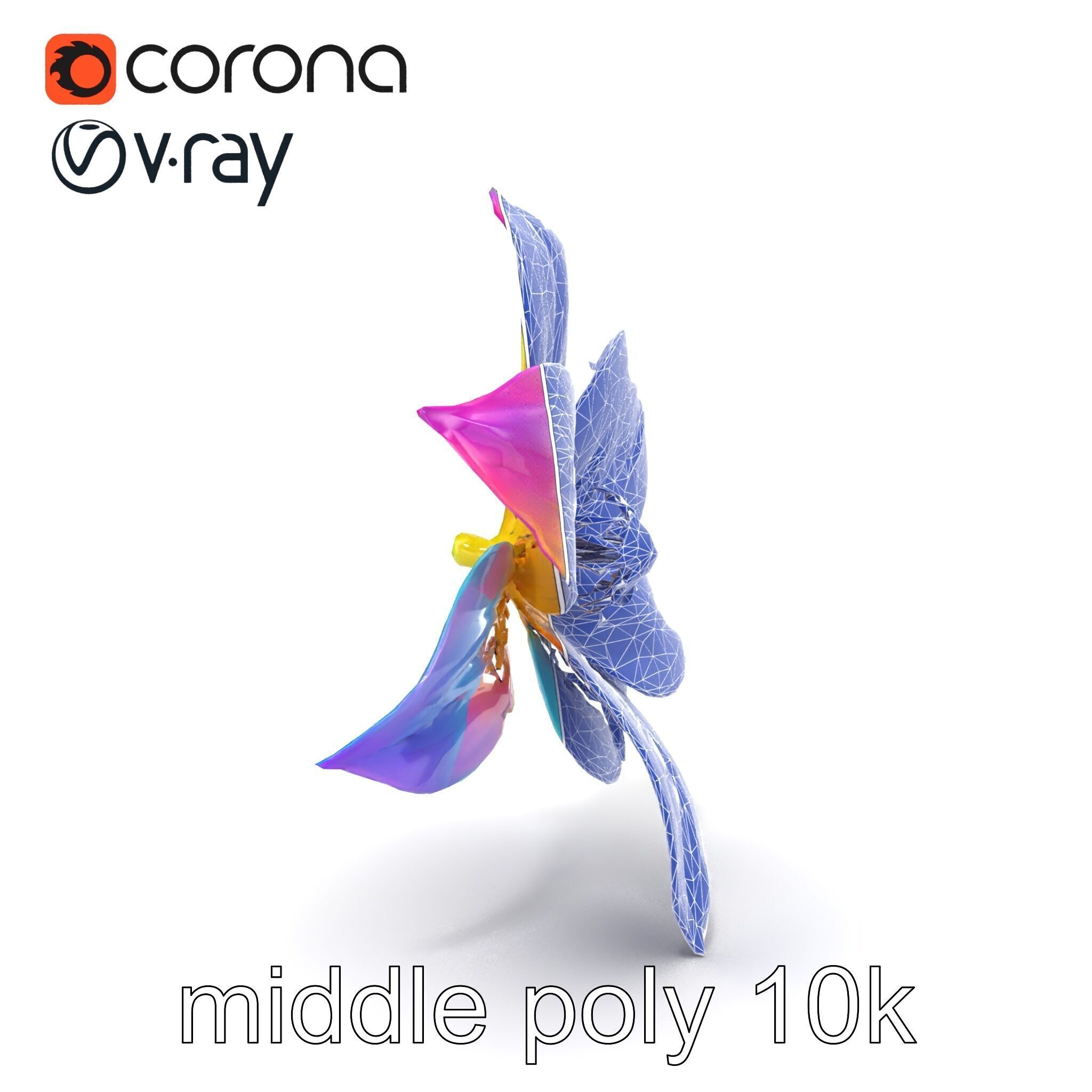 Mythical Phoenix Motif Treasure Chest model pack Low-poly 3D model_28