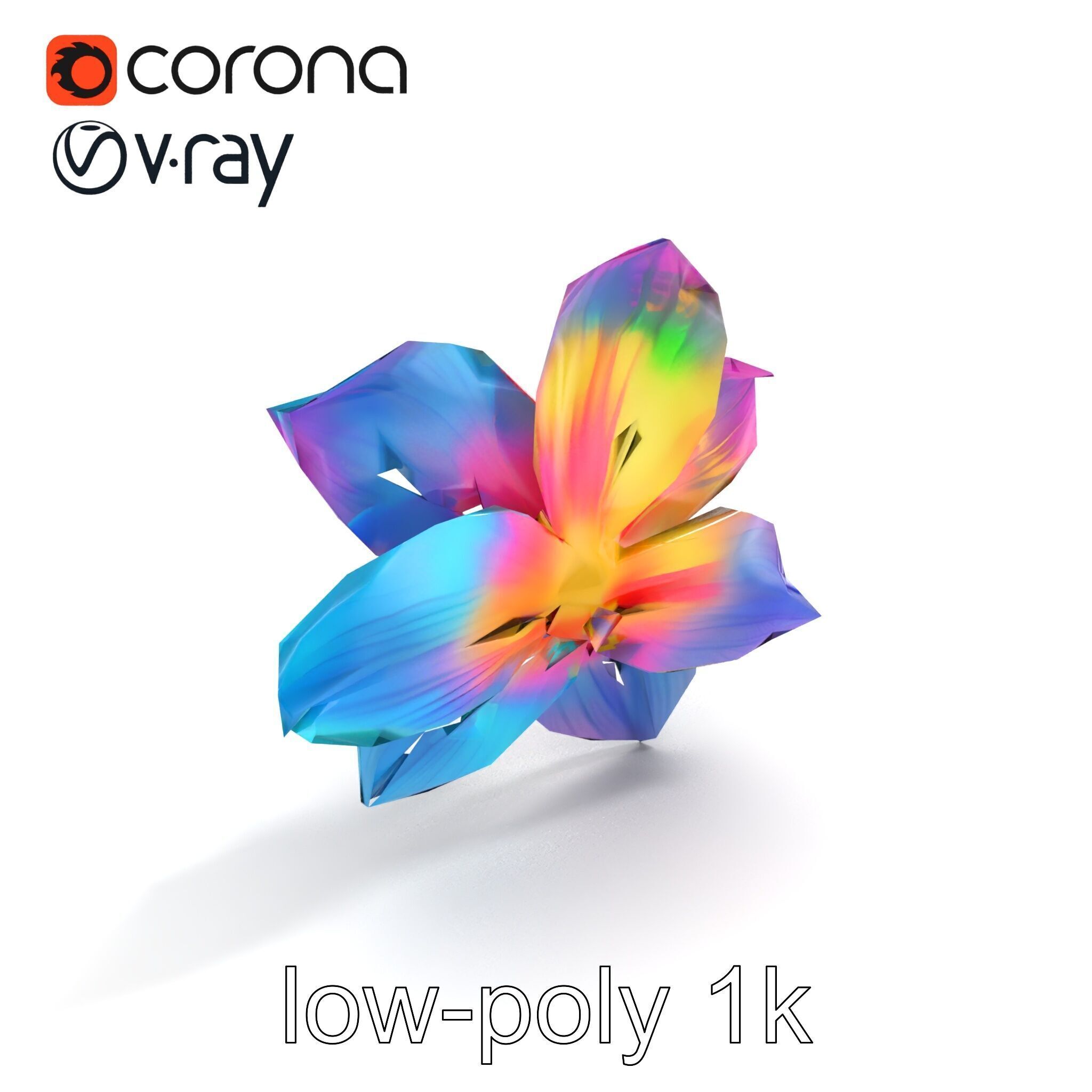 Mythical Phoenix Motif Treasure Chest model pack Low-poly 3D model_9