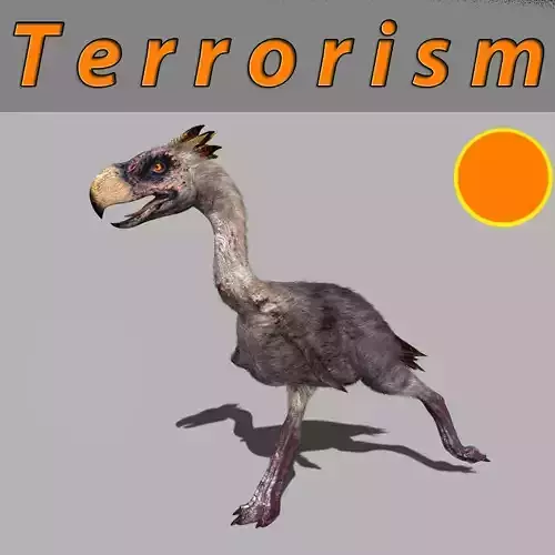 Terror Bird Phorusrhacos 3d model 3D model