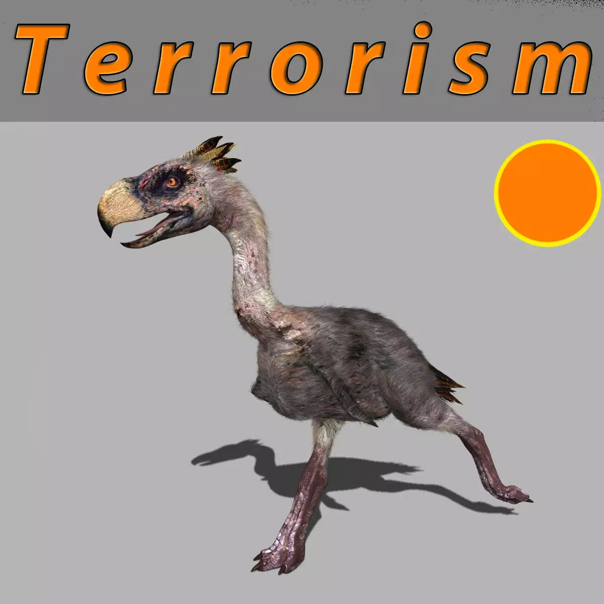 Terror Bird Phorusrhacos 3d model 3D model_0
