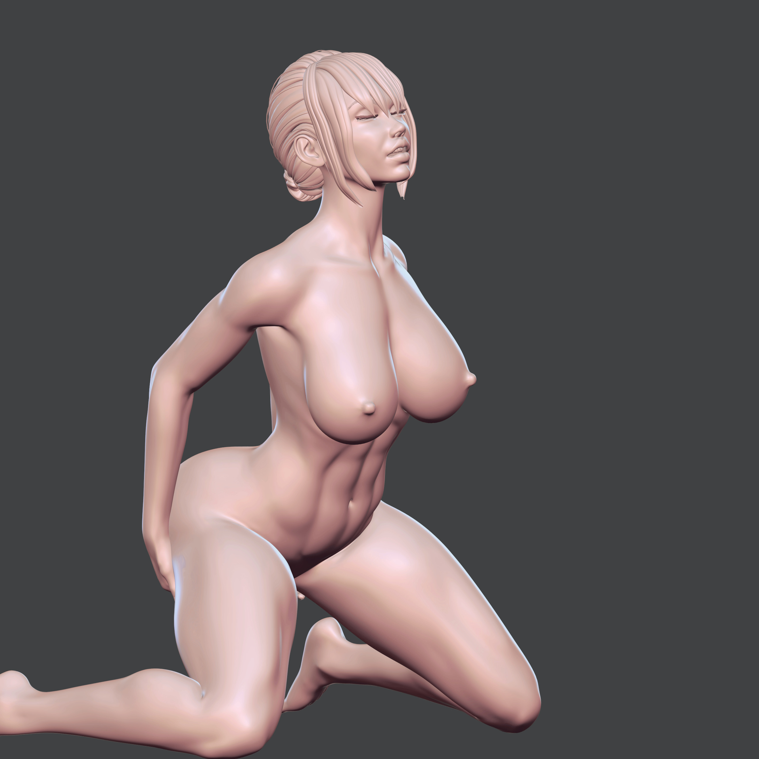 nude girl 3D print model_2