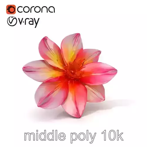 Radiant Prismatic Flower Sculpture model pack