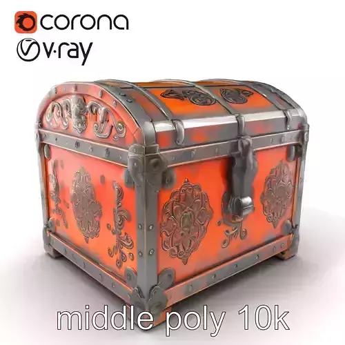 Legendary Antique Treasure Chest model pack