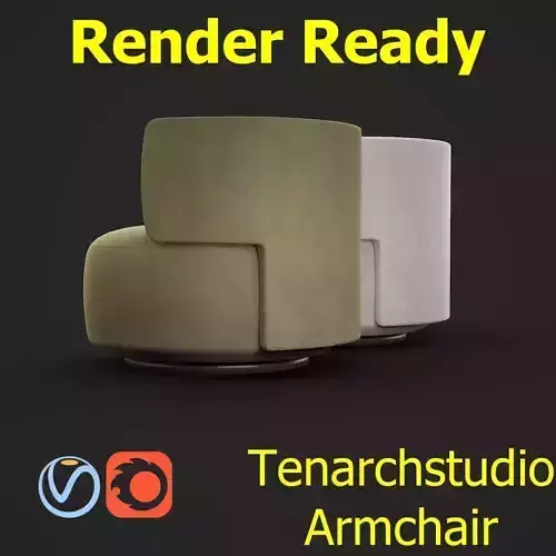 Tenarchstudio K WAIT Armchair Render ready