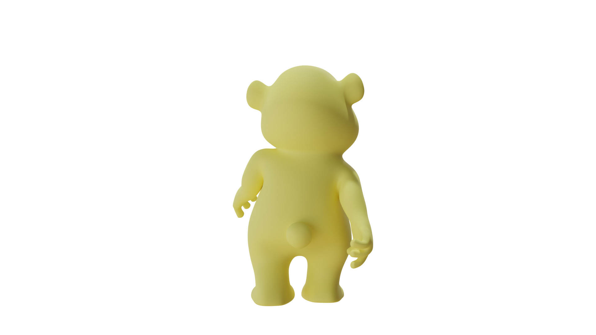 Cartoon Bear Fully Rigged Animated 3D Character 3D model_6