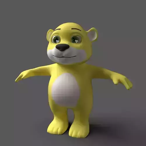 Cartoon Bear Fully Rigged  Animated 3D Character 3D model