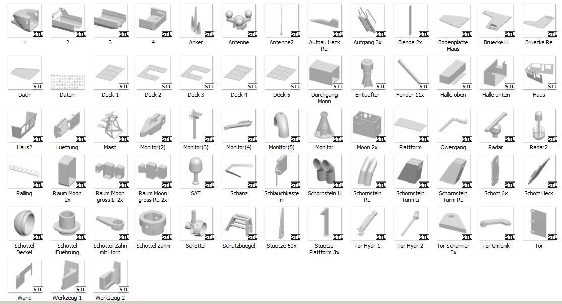 Diving support vessel 3D print model_17