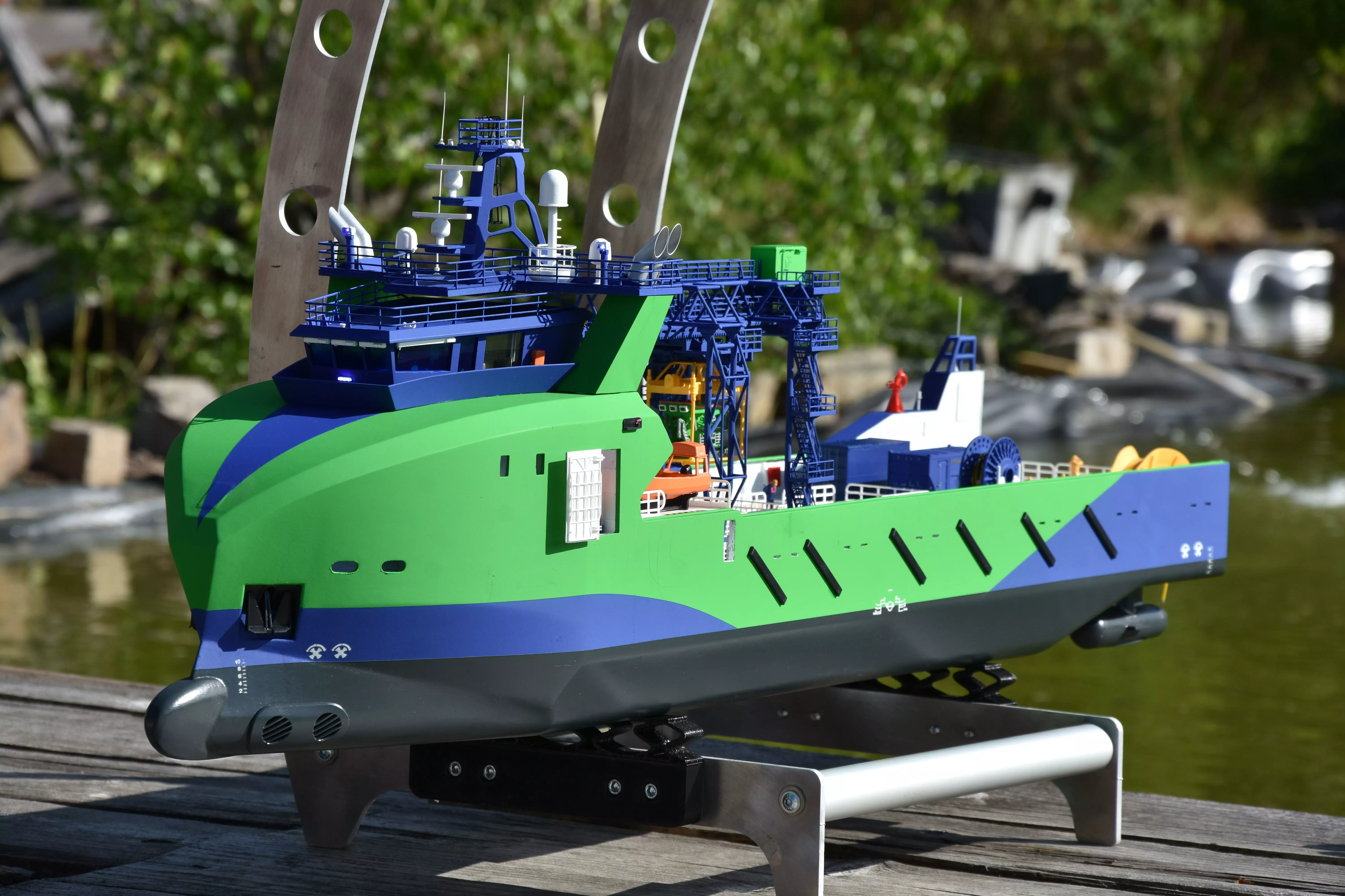 Diving support vessel 3D print model_0