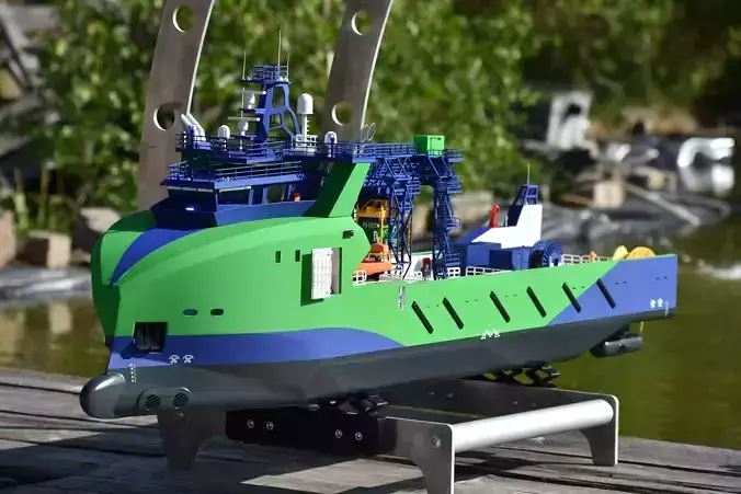 Diving support vessel 3D print model