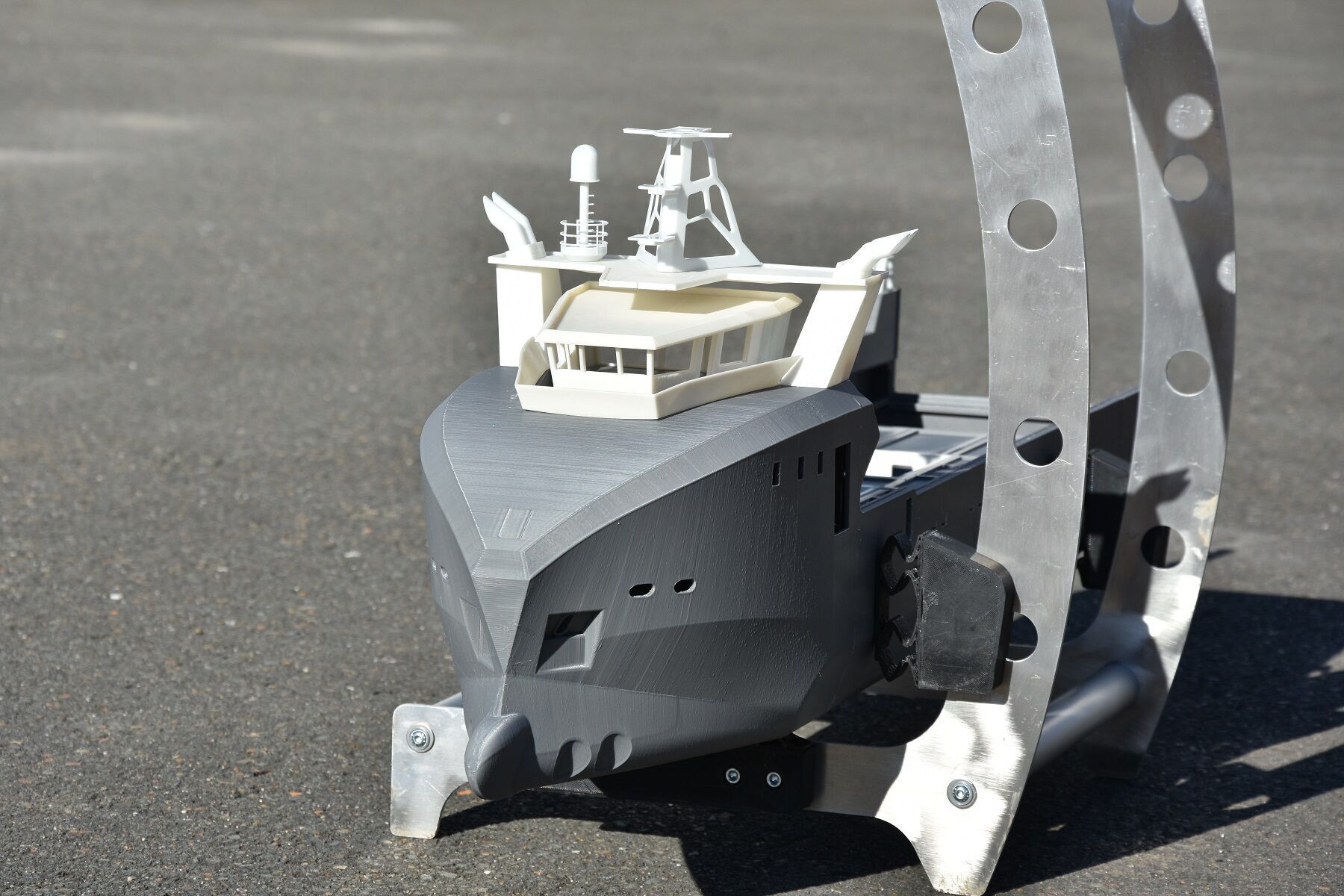 Diving support vessel 3D print model_15