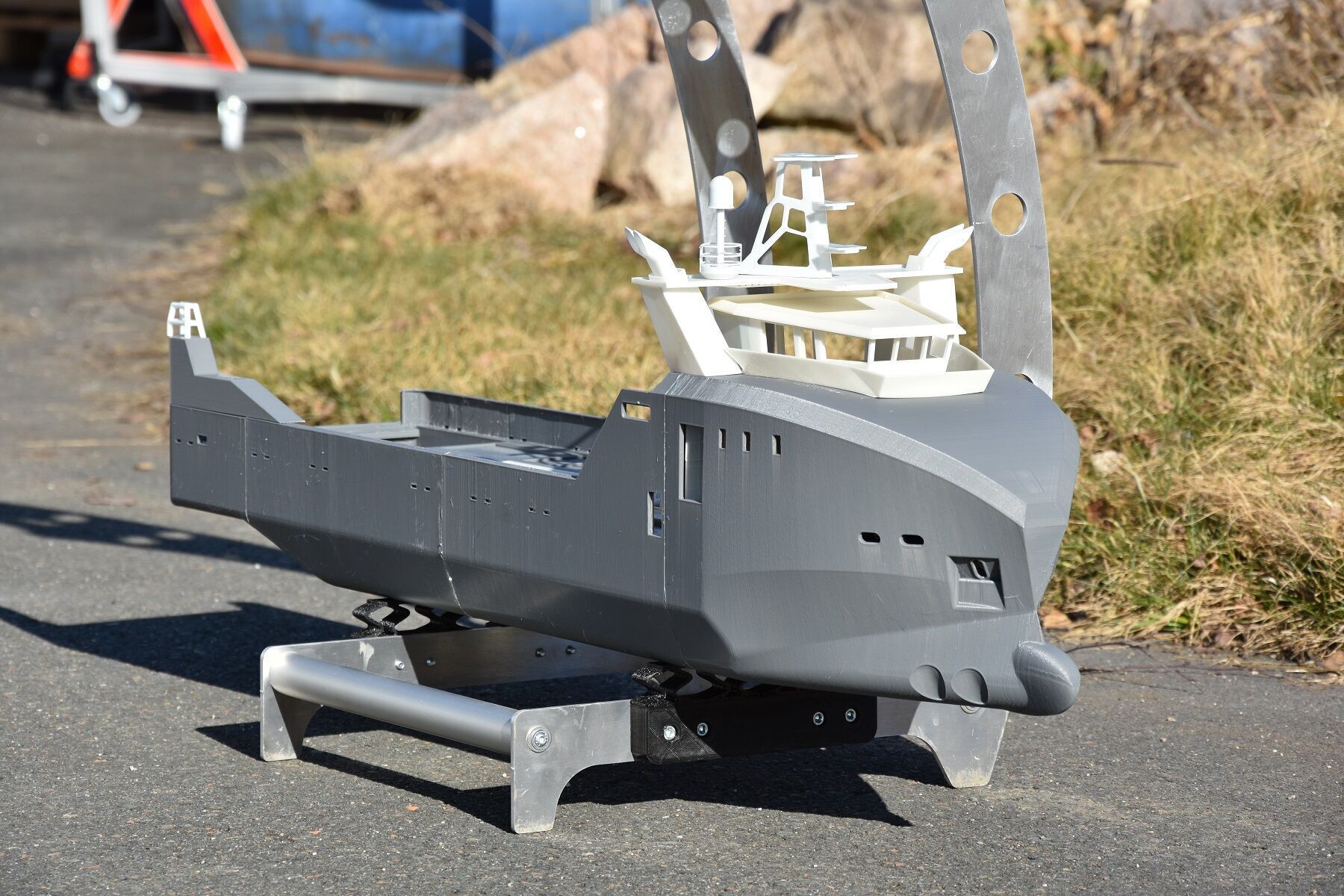 Diving support vessel 3D print model_14