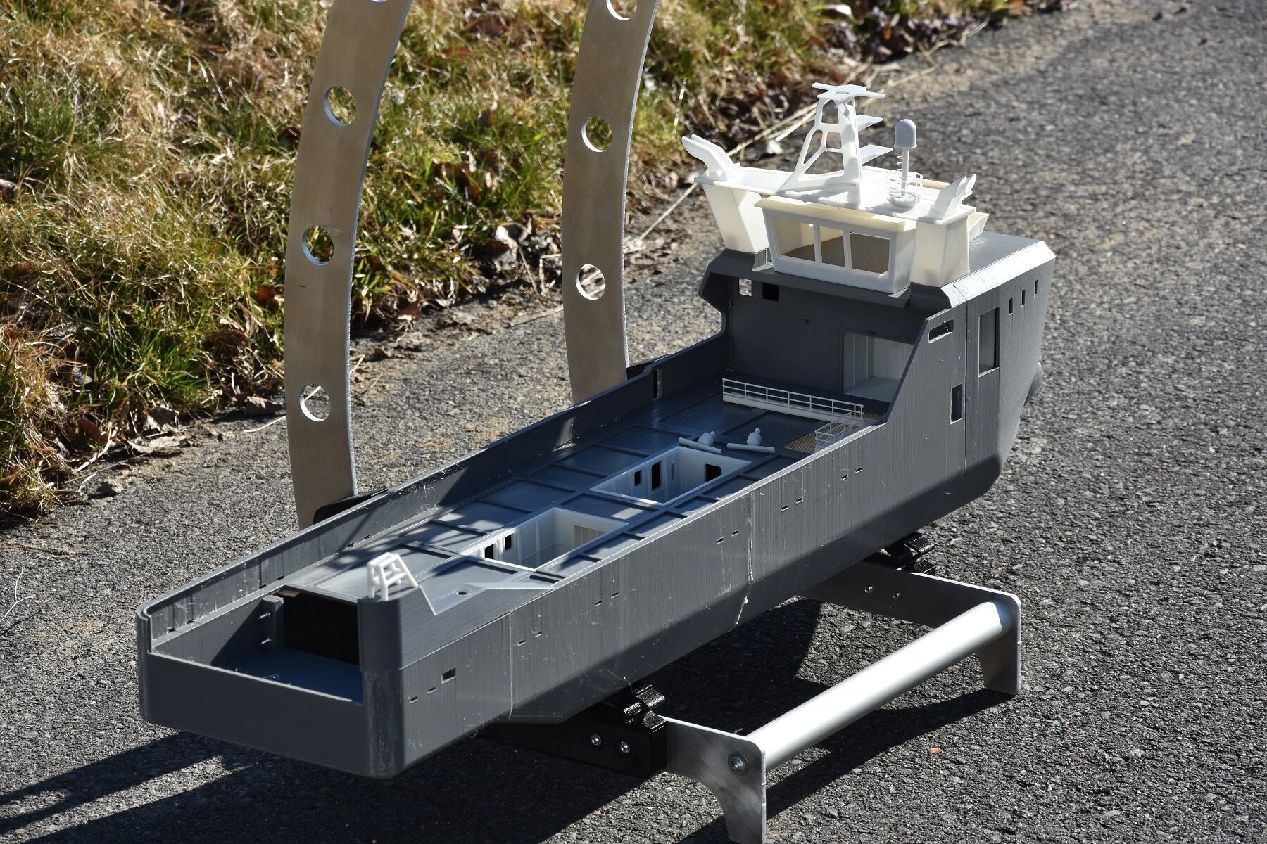 Diving support vessel 3D print model_16