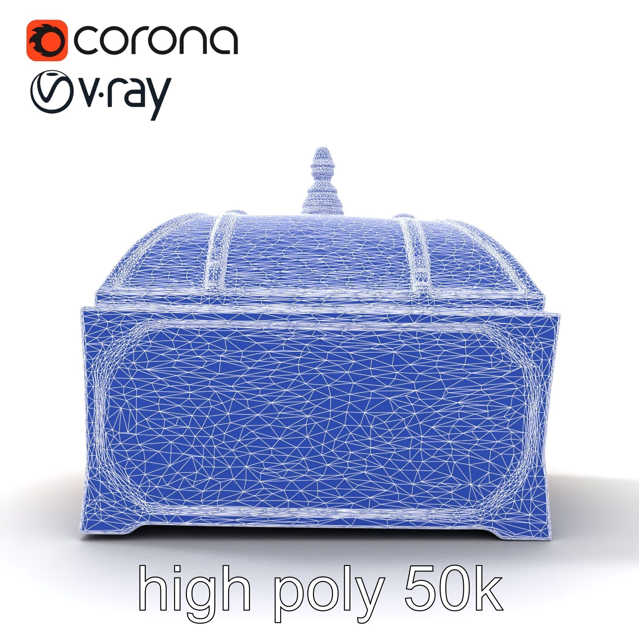 Exquisite Magical Coffer model pack Low-poly 3D model_28