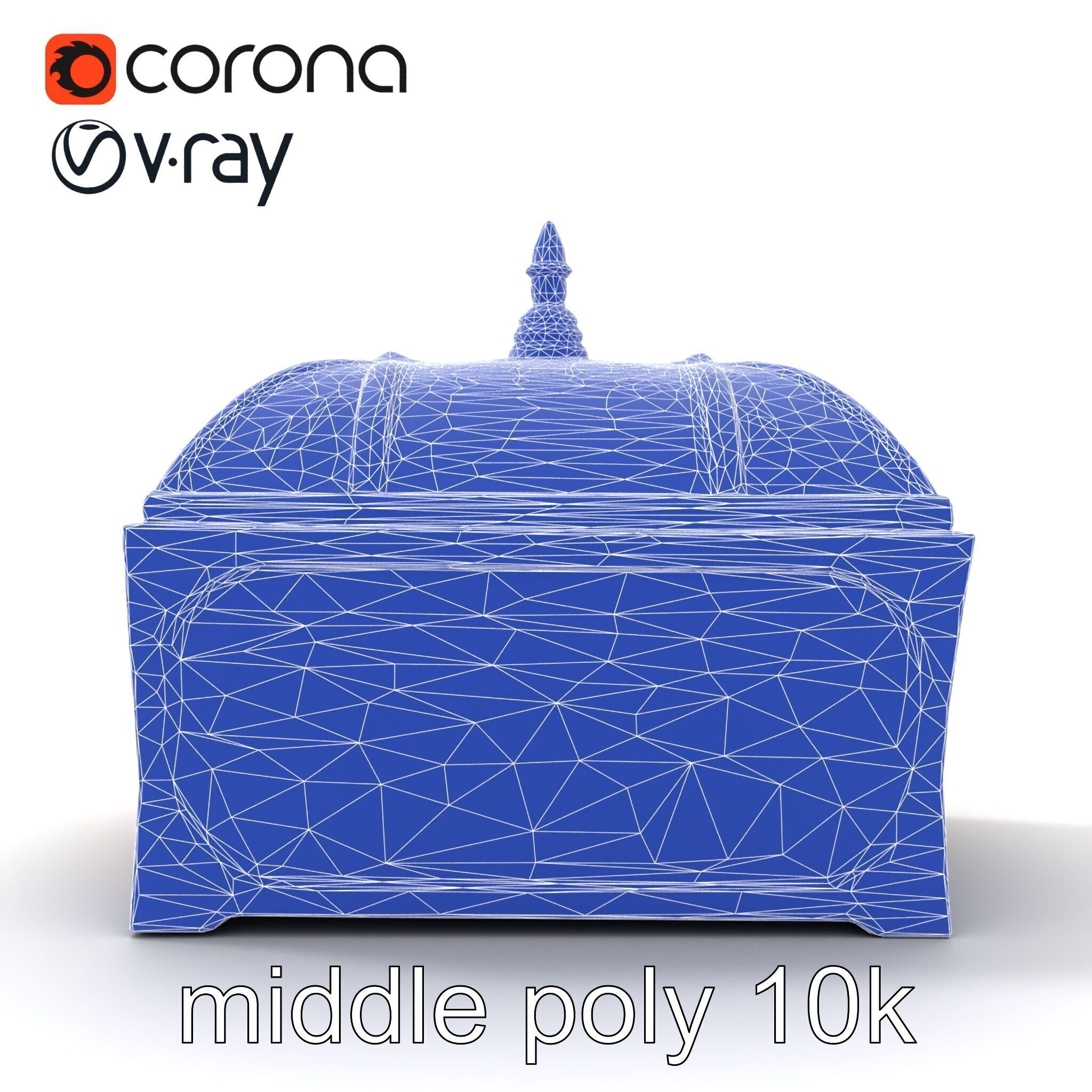 Exquisite Magical Coffer model pack Low-poly 3D model_25