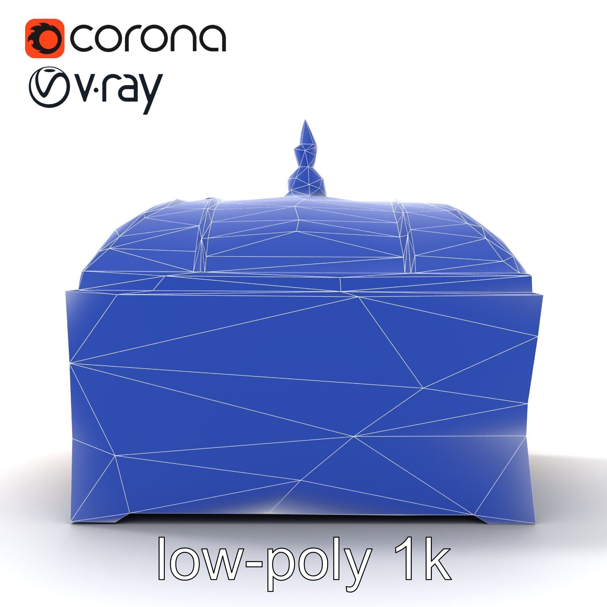 Exquisite Magical Coffer model pack Low-poly 3D model_11