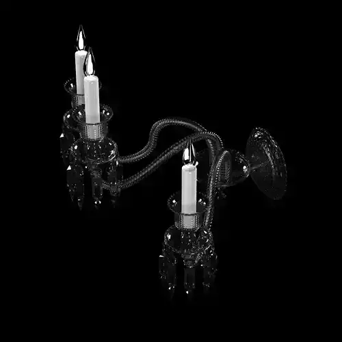 Baccarat Zenith WALL SCONCE 3 LIGHTS Clear crystal 3D model