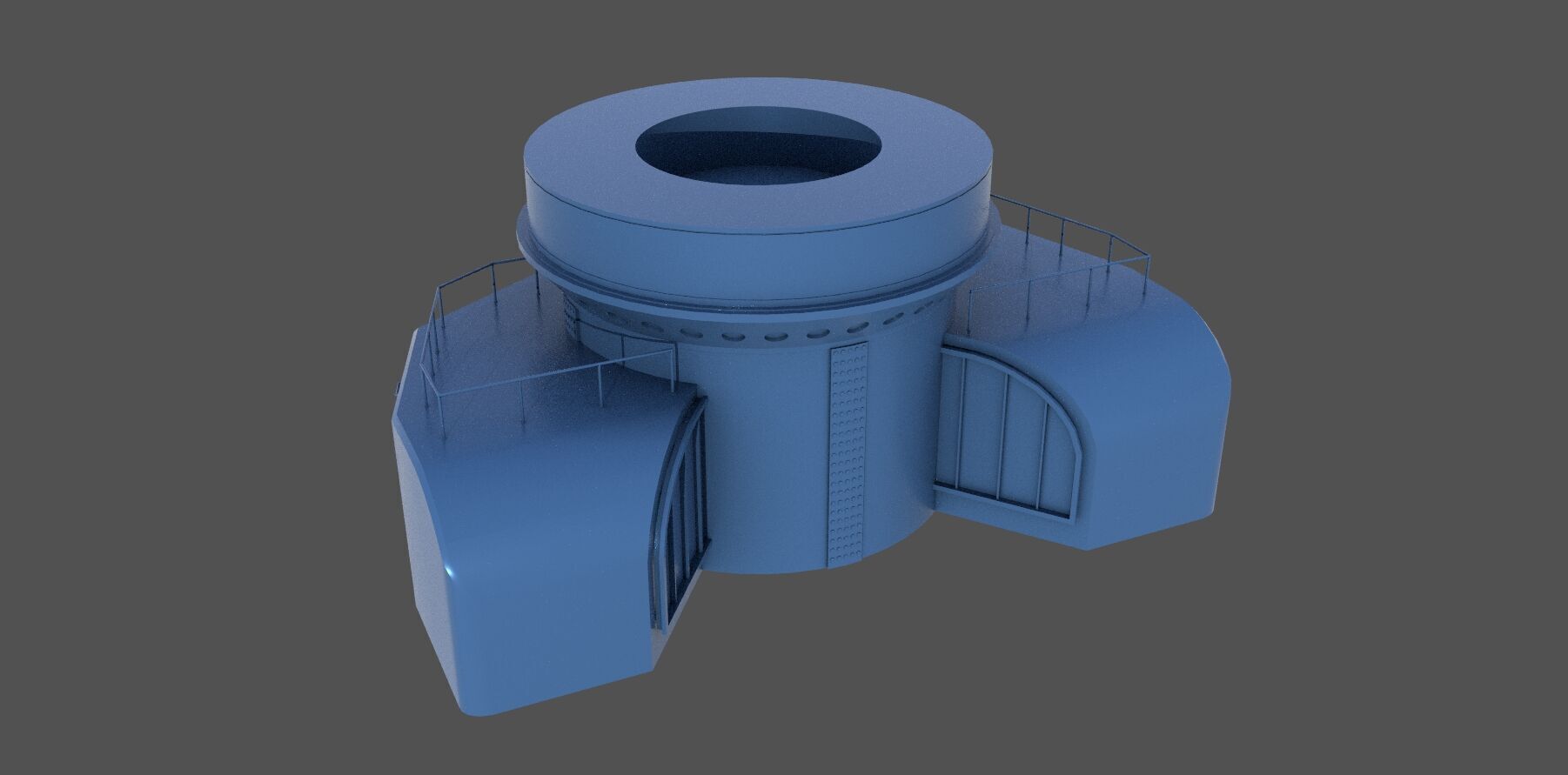 Nendo Shiki stern barbette - Commercial license - 1-100 scale 3D print model_2