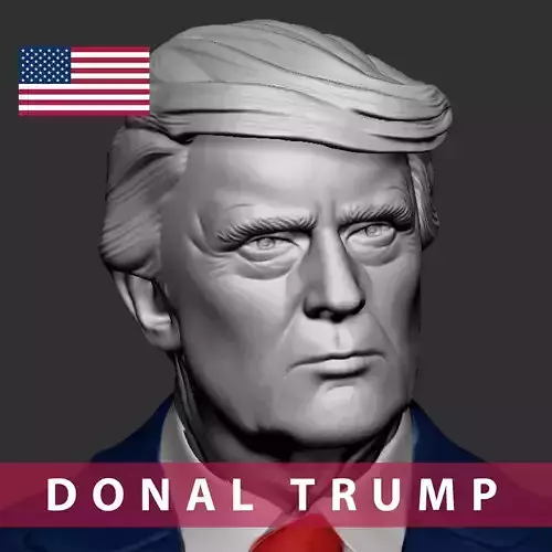 Donald Trump 3d print
