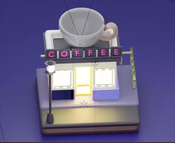 Coffee Shop Model 3D print model
