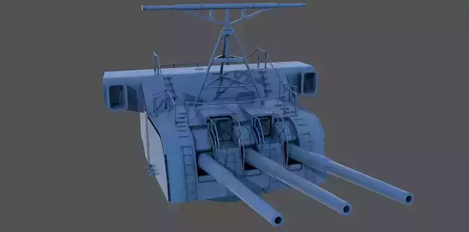 Yamato Nendo Shiki turret - Commercial license - 1-100 scale