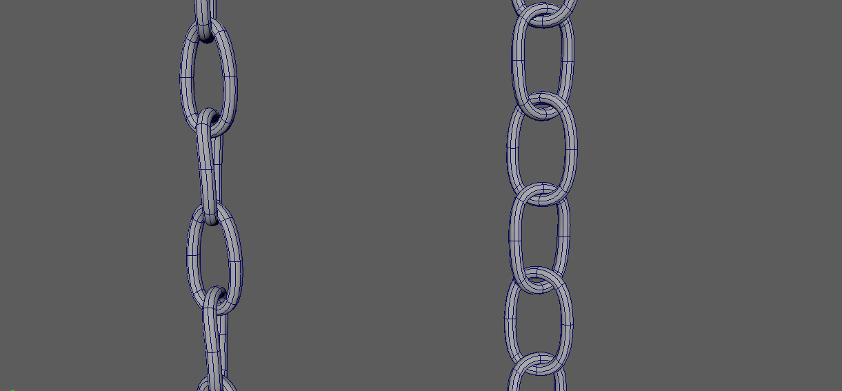 Rusty Chain Low-poly 3D model_5