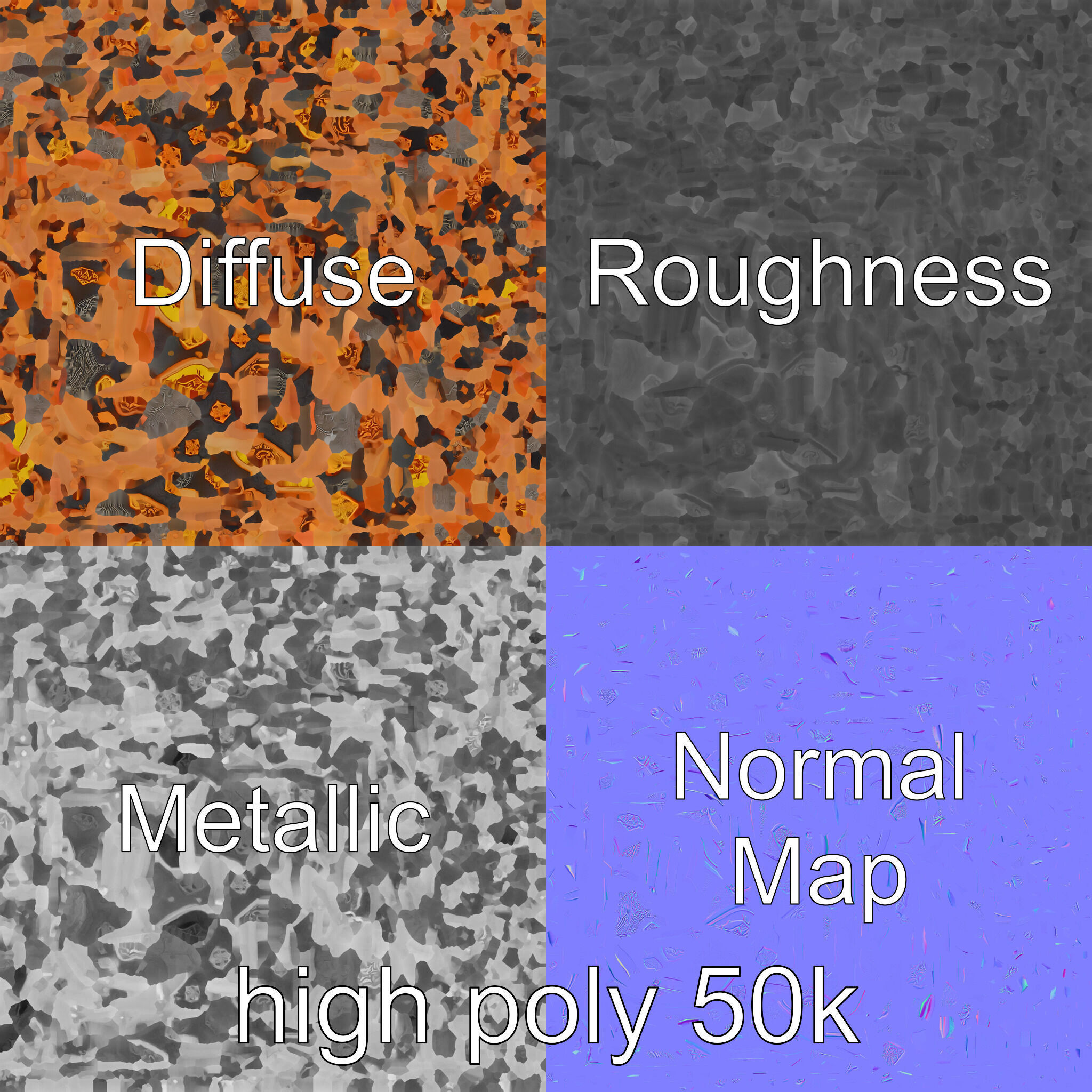 Mystical Chest Golden Embellishments model pack Low-poly 3D model_3