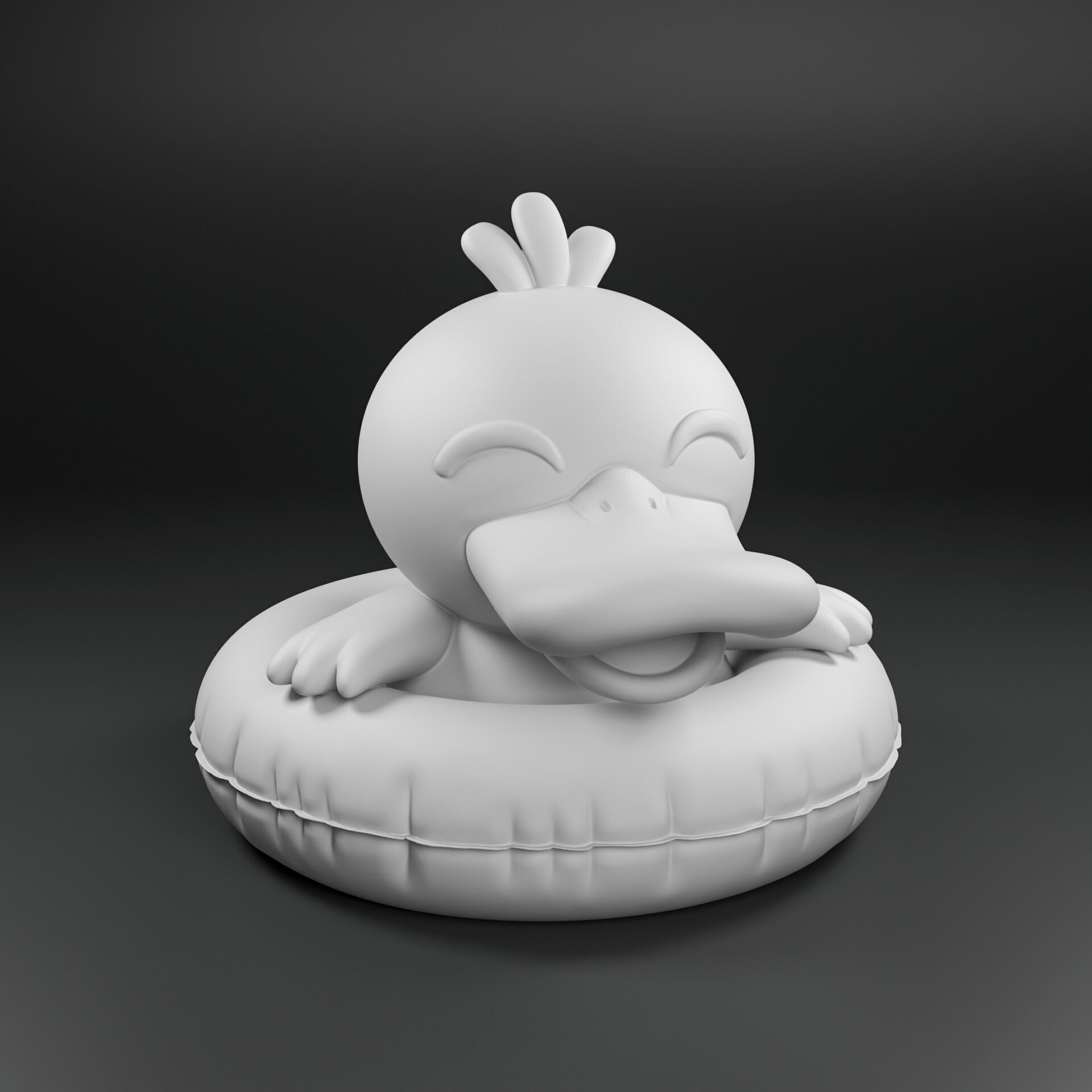 Swimming Psyduck - 3D Print Model 3D print model_2