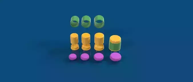Bath Bombs Solid Shampoo Soap press mold 1 BUNDLE 3D print model