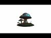 Glowing Mushroom Home Biomechanical 3d Render  3D model_1