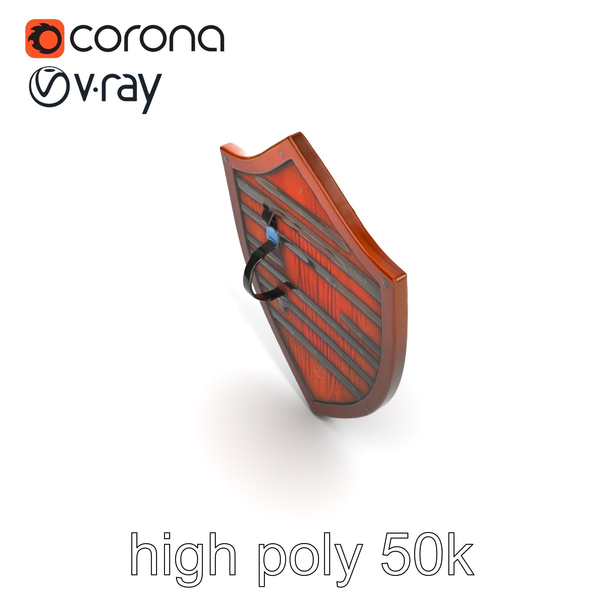 Enchanted Celestial Iron Shield model pack Low-poly 3D model_31