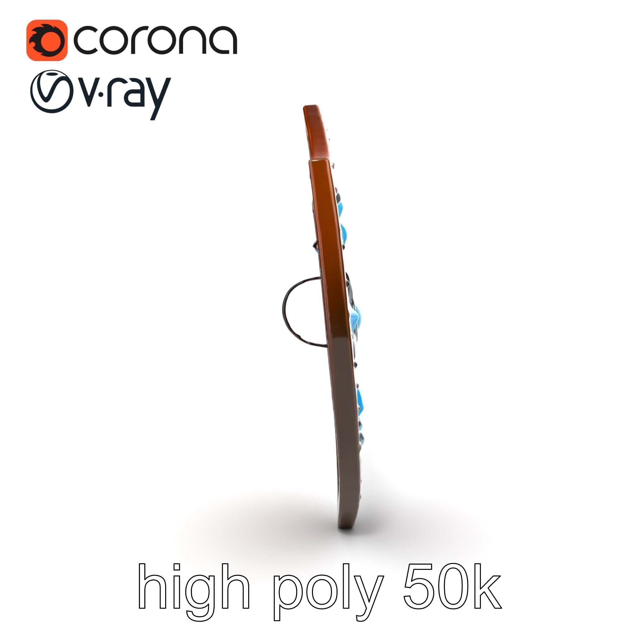 Enchanted Celestial Iron Shield model pack Low-poly 3D model_22