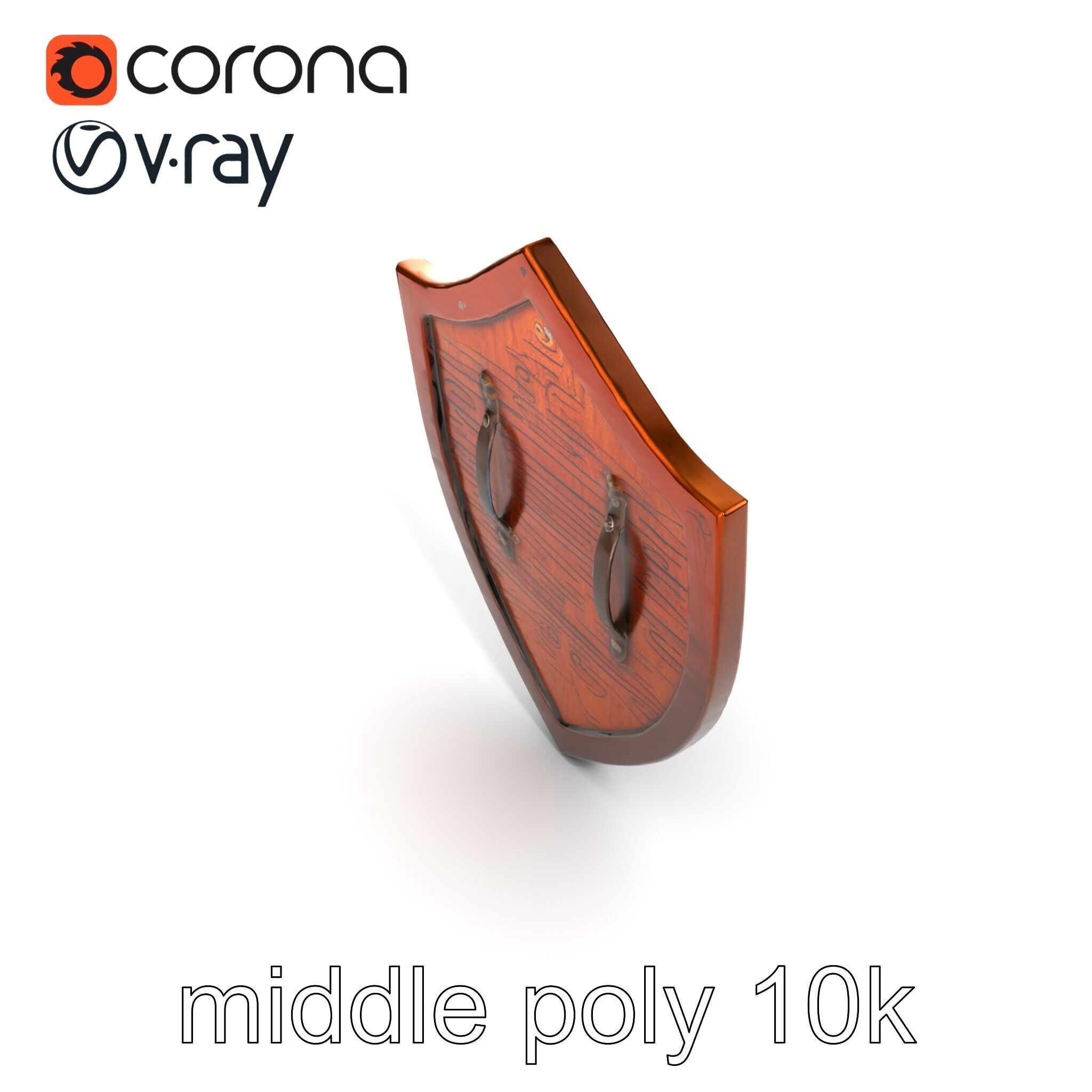 Enchanted Celestial Iron Shield model pack Low-poly 3D model_21