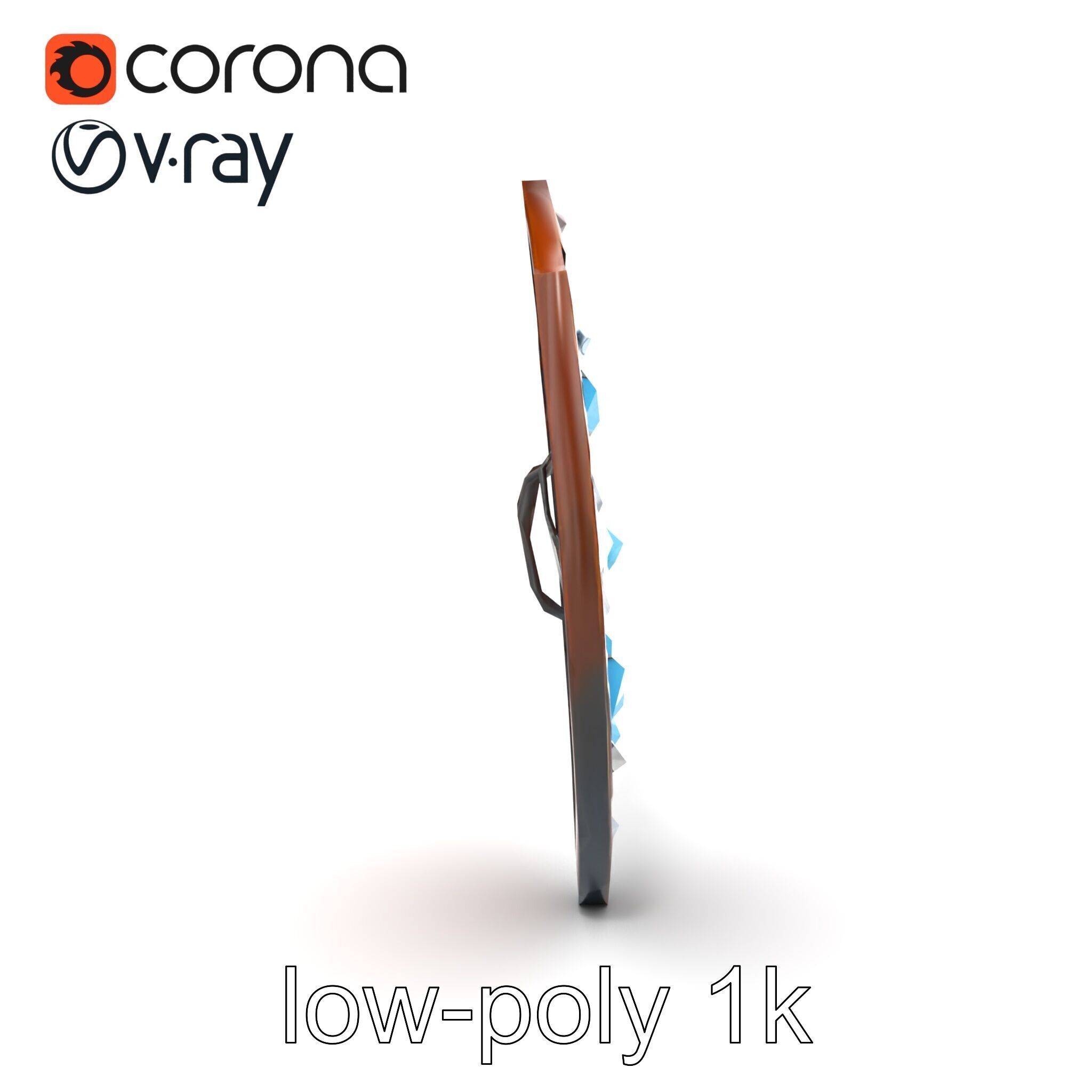 Enchanted Celestial Iron Shield model pack Low-poly 3D model_20