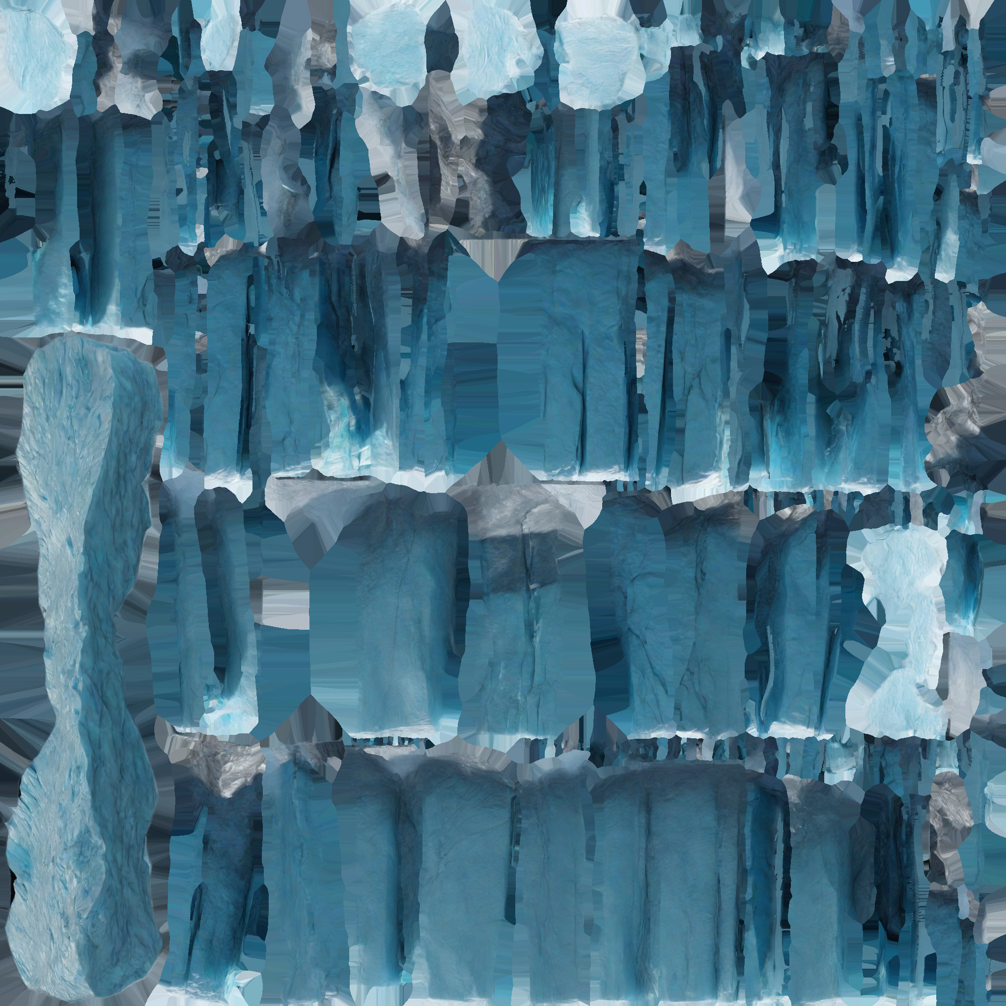 3d Render Holographic Glacier Barrier 3D model_8