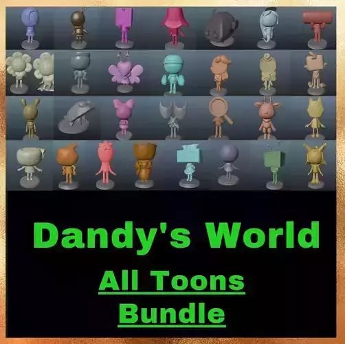Dandy World Toons Bundle 3D print model