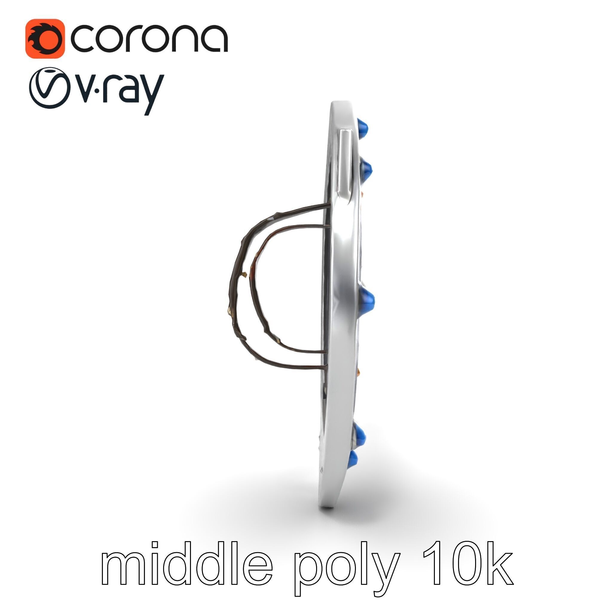 Medieval Glowing Glyph Shield model pack Low-poly 3D model_27