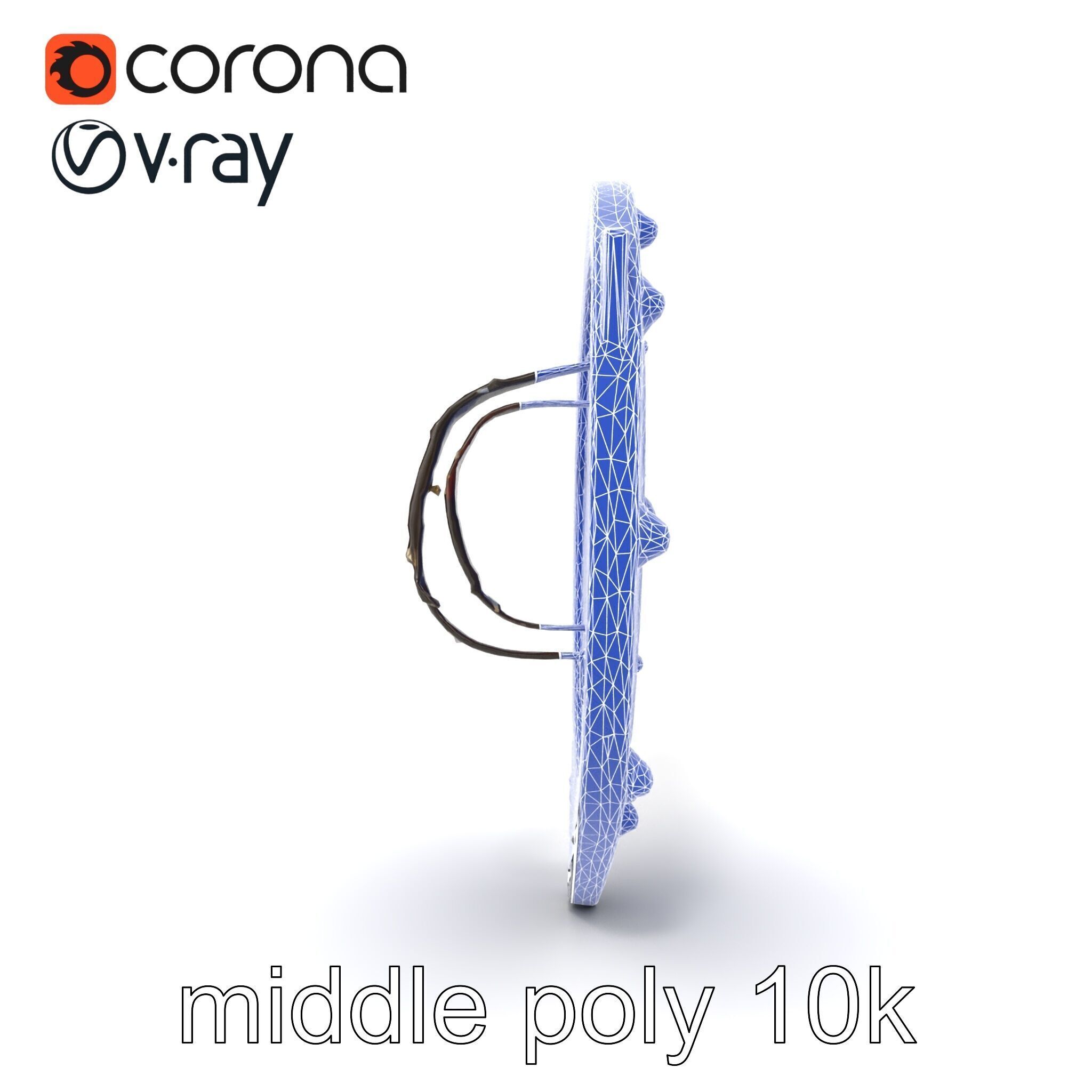 Medieval Glowing Glyph Shield model pack Low-poly 3D model_14