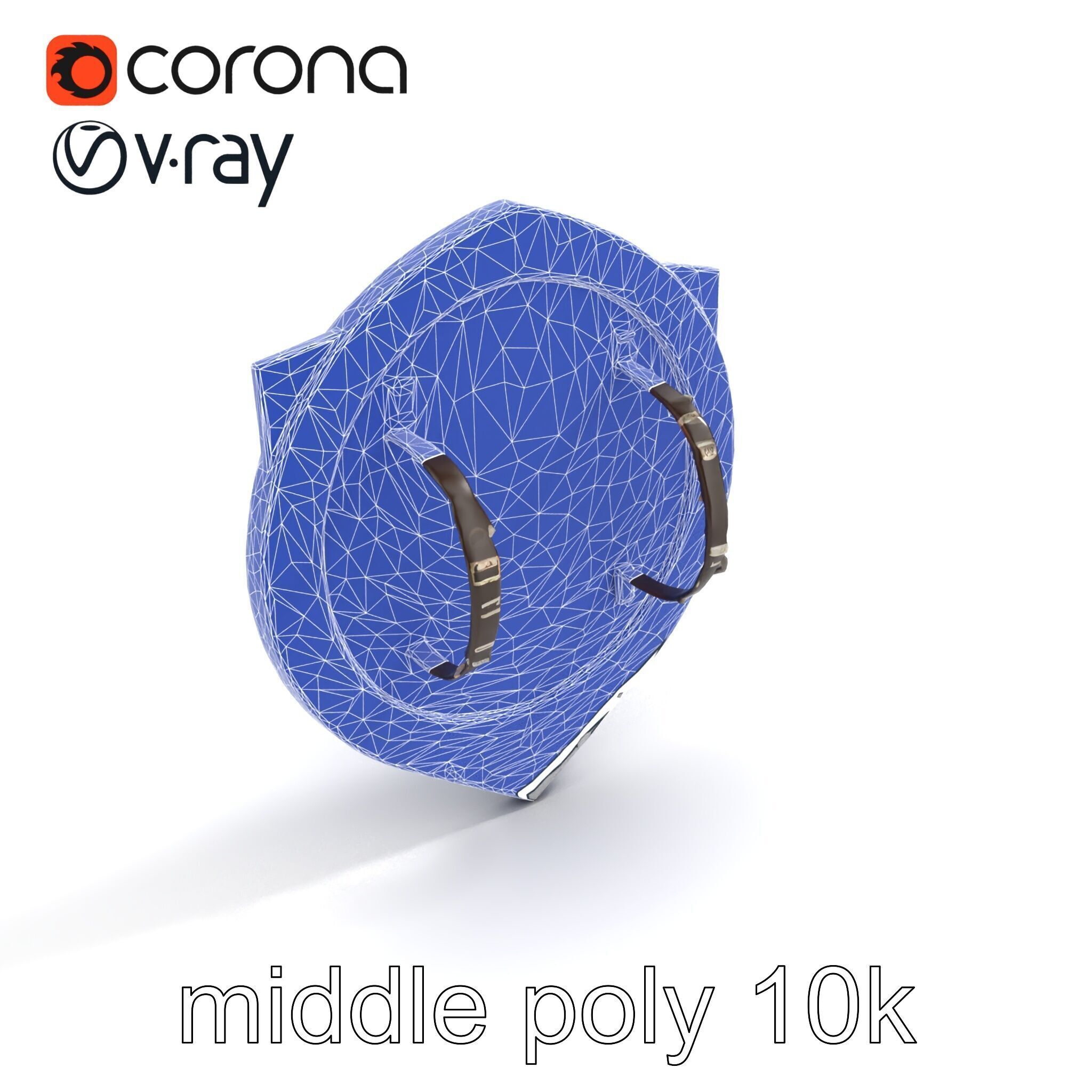 Medieval Glowing Glyph Shield model pack Low-poly 3D model_29