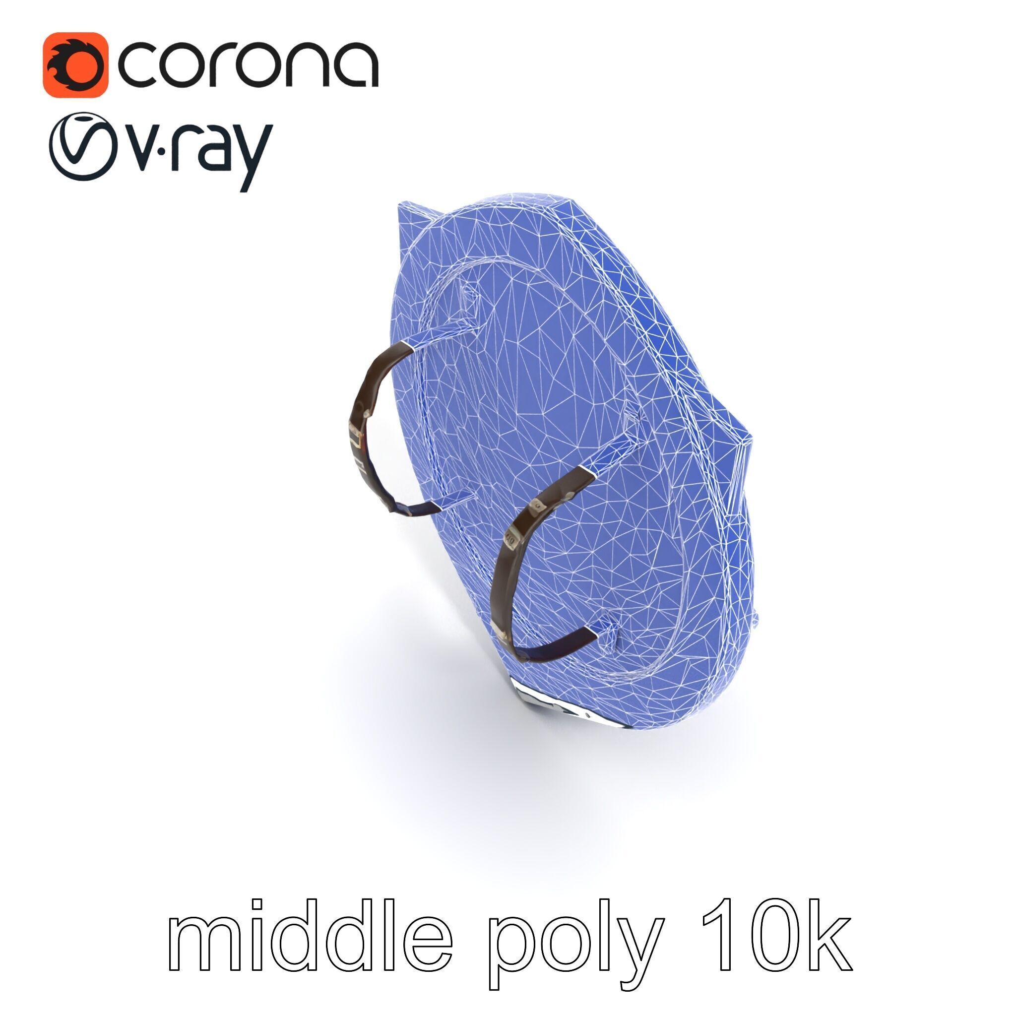 Medieval Glowing Glyph Shield model pack Low-poly 3D model_20