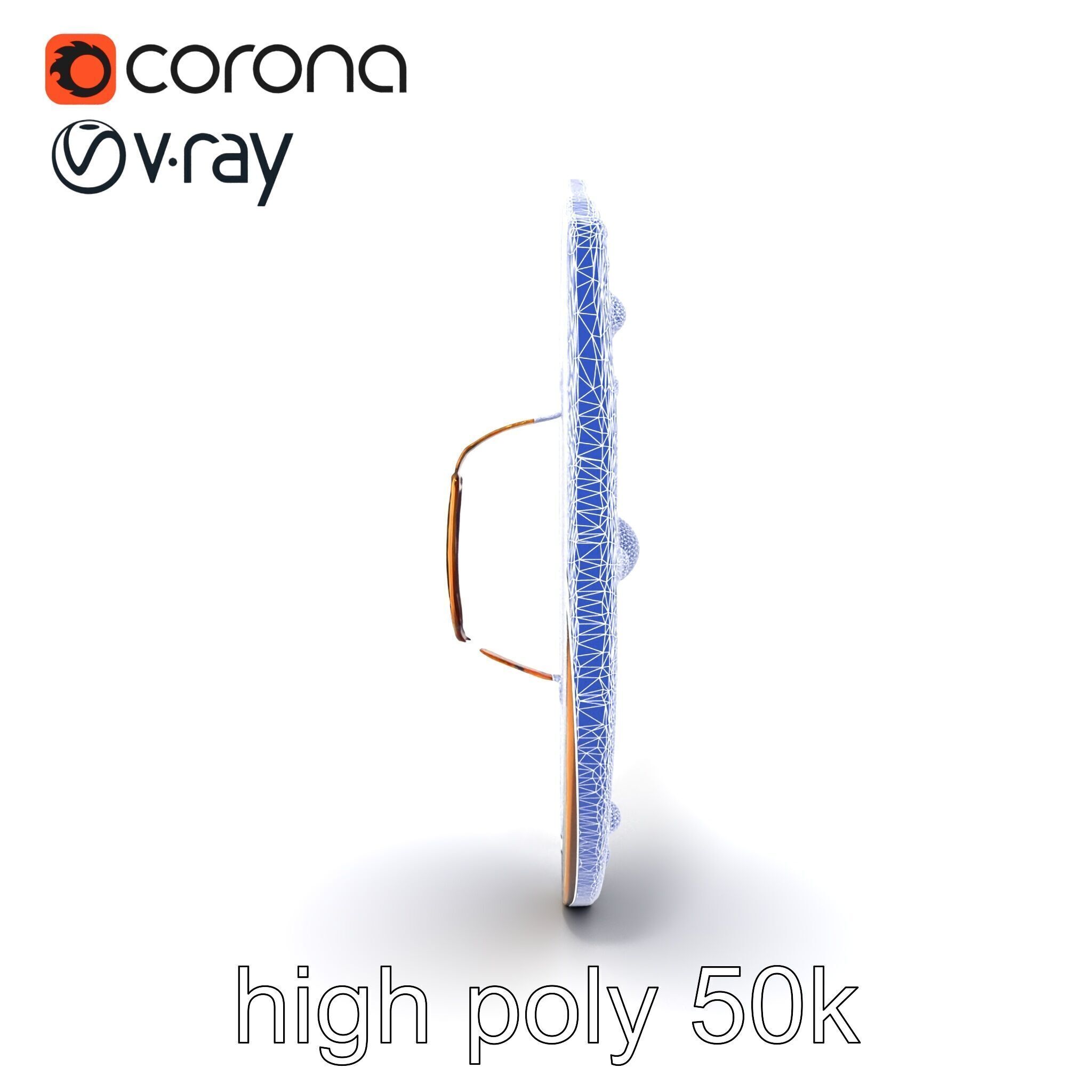 Ornate Enchanted Battle Shield Bronze model pack Low-poly 3D model_21