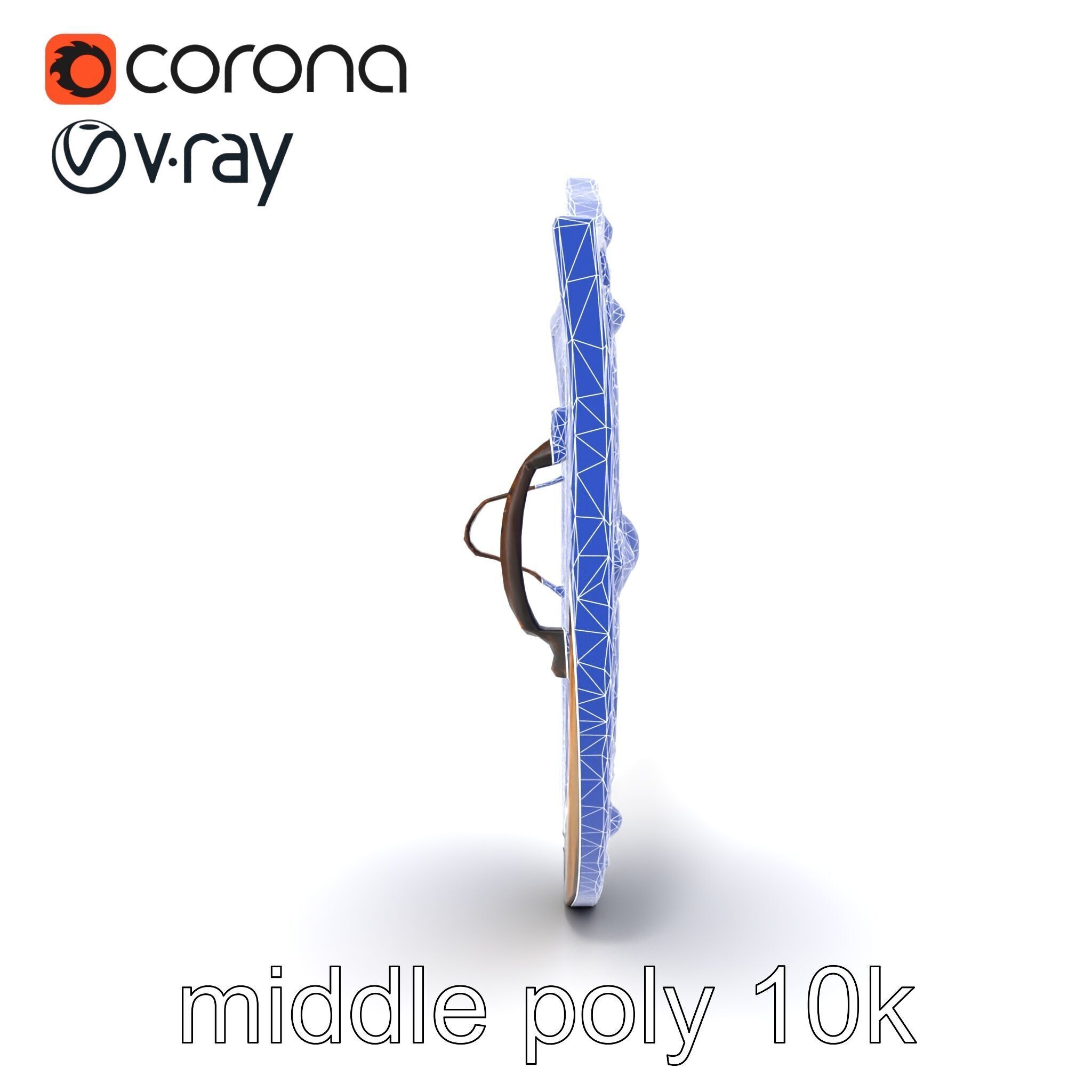 Ornate Enchanted Battle Shield Bronze model pack Low-poly 3D model_25