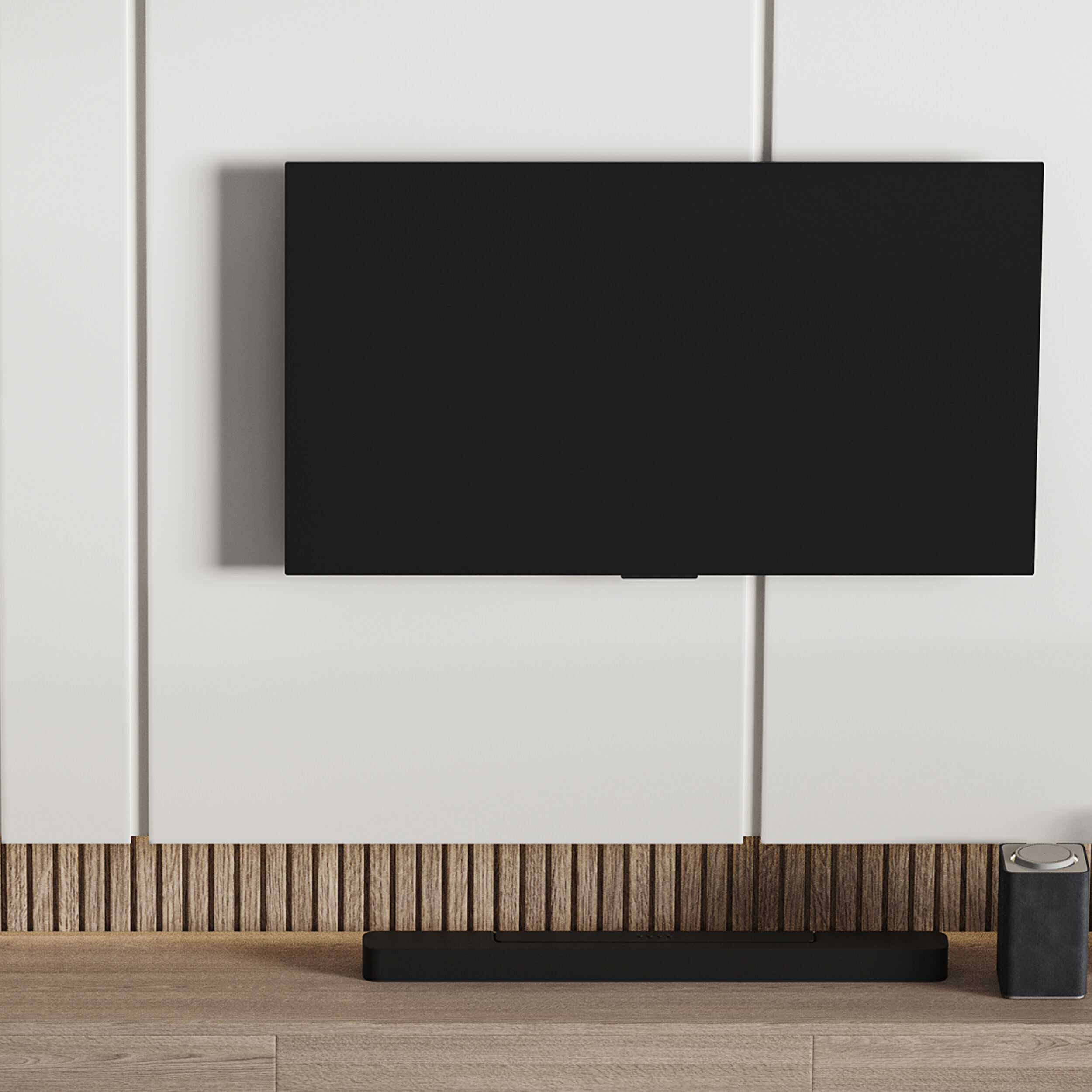 Modern TV Wall 012 3D model_12