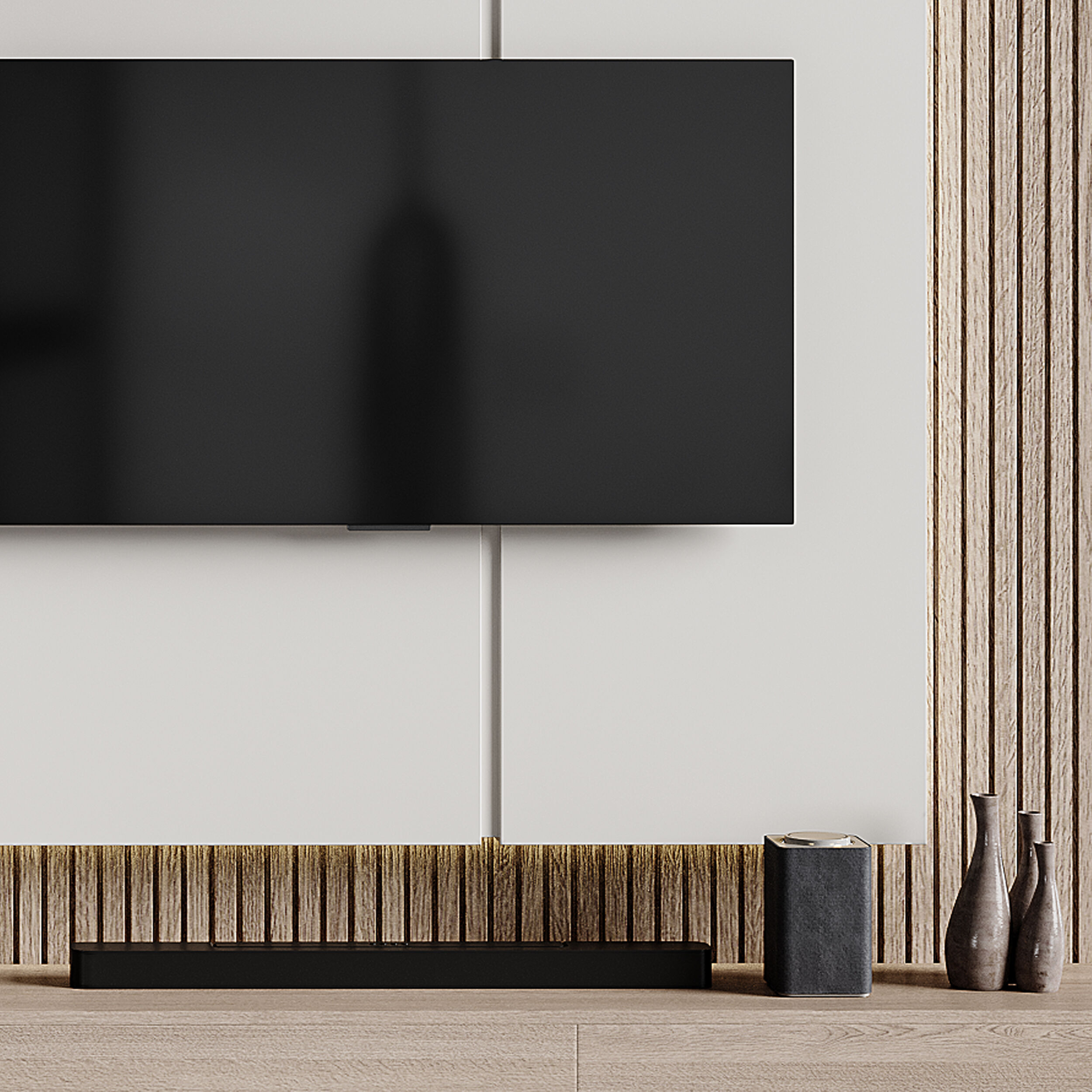 Modern TV Wall 012 3D model_11