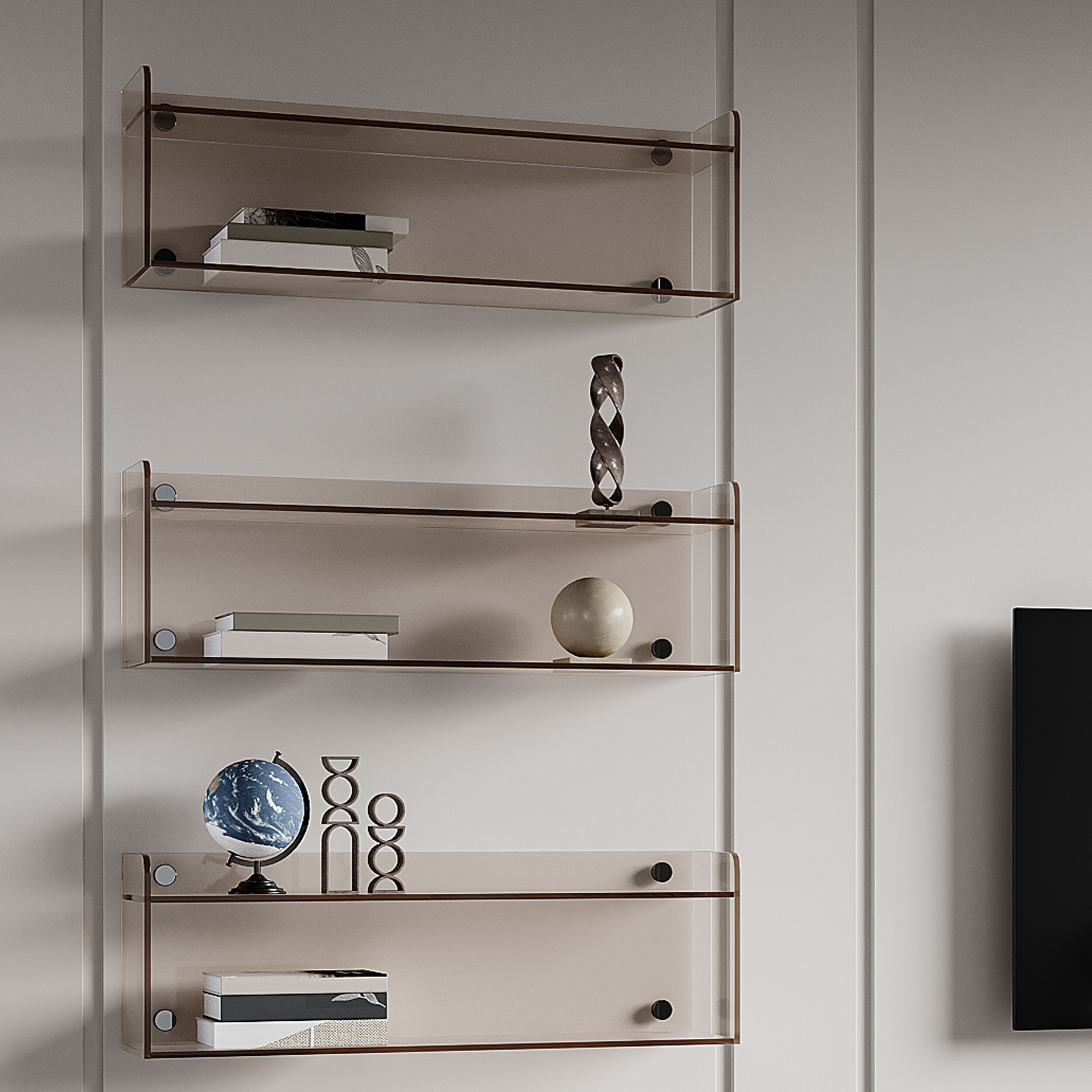 Modern TV Wall 012 3D model_9