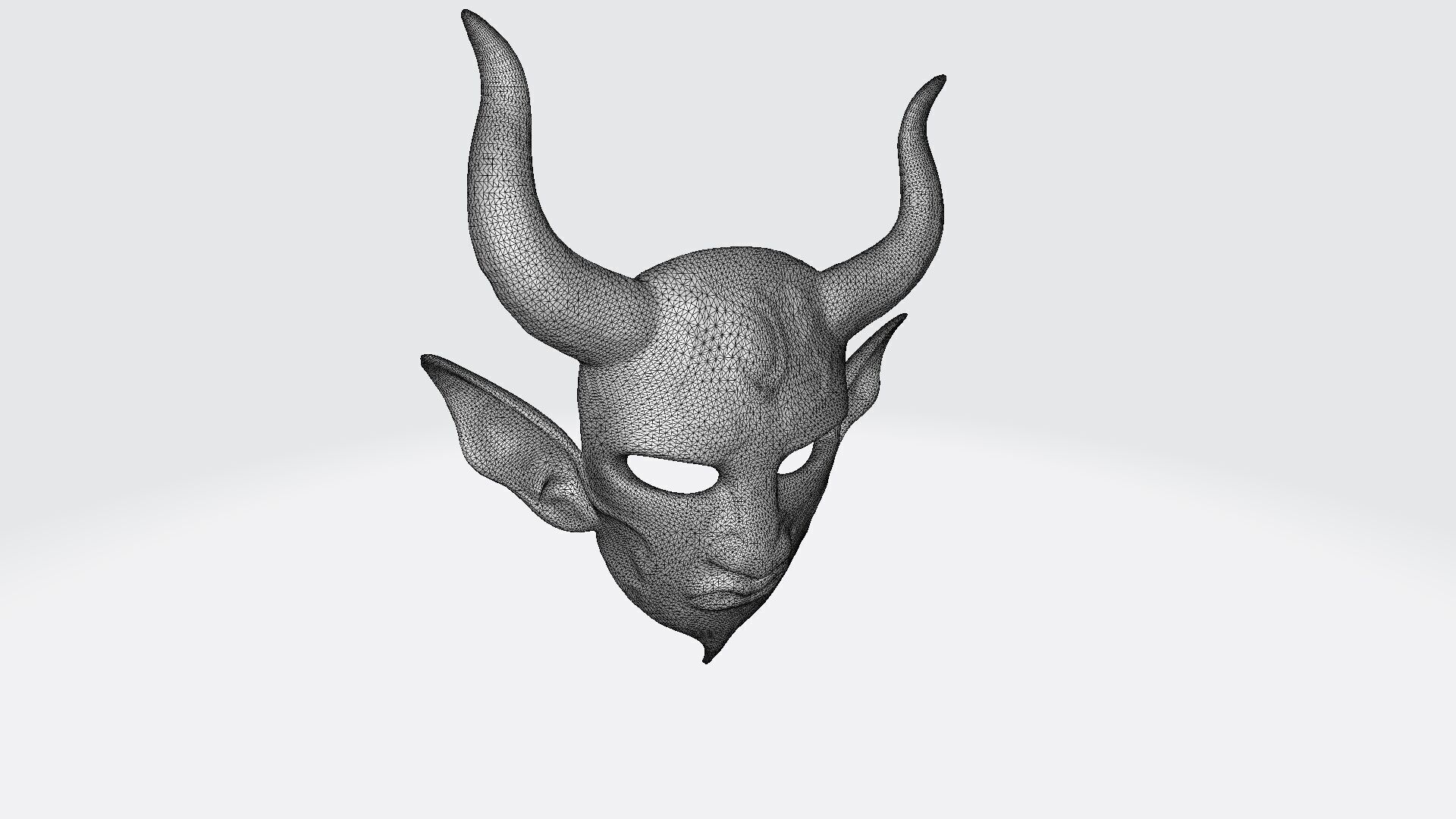  3d Render An Elven Mask Is A Carefully Constructed 3D model_7